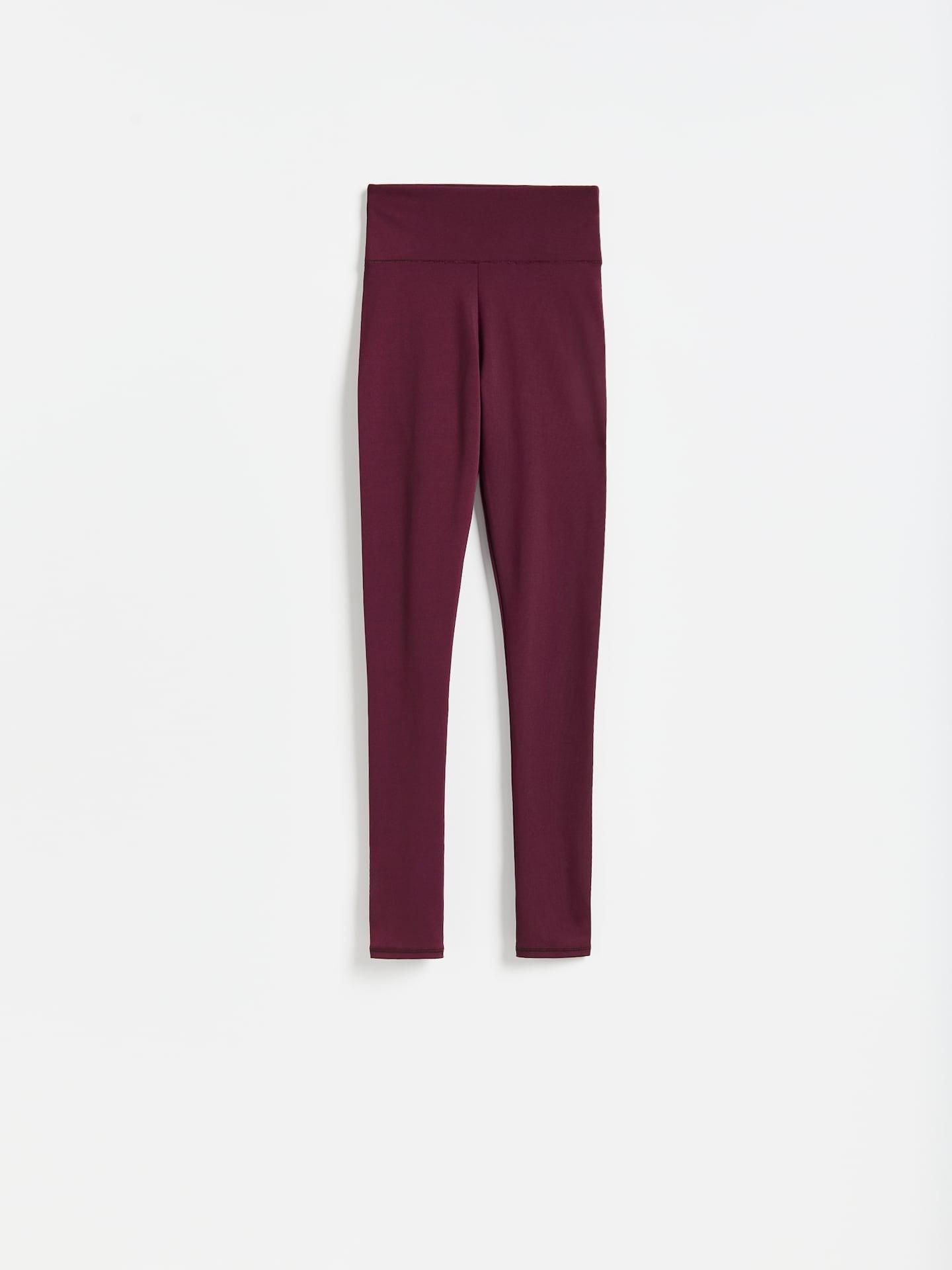 Mahogany Plain Leggings, Burgundy, large image number 3