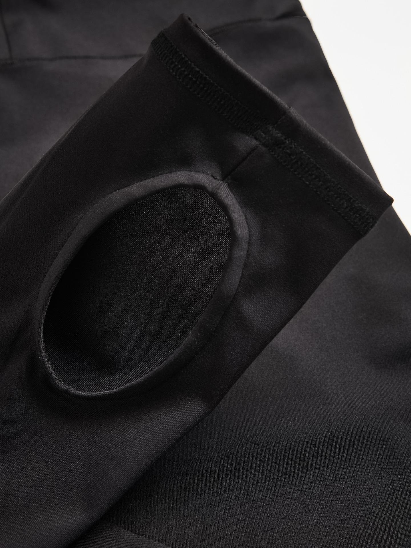 Black Plain Leggings, Black, large image number 5