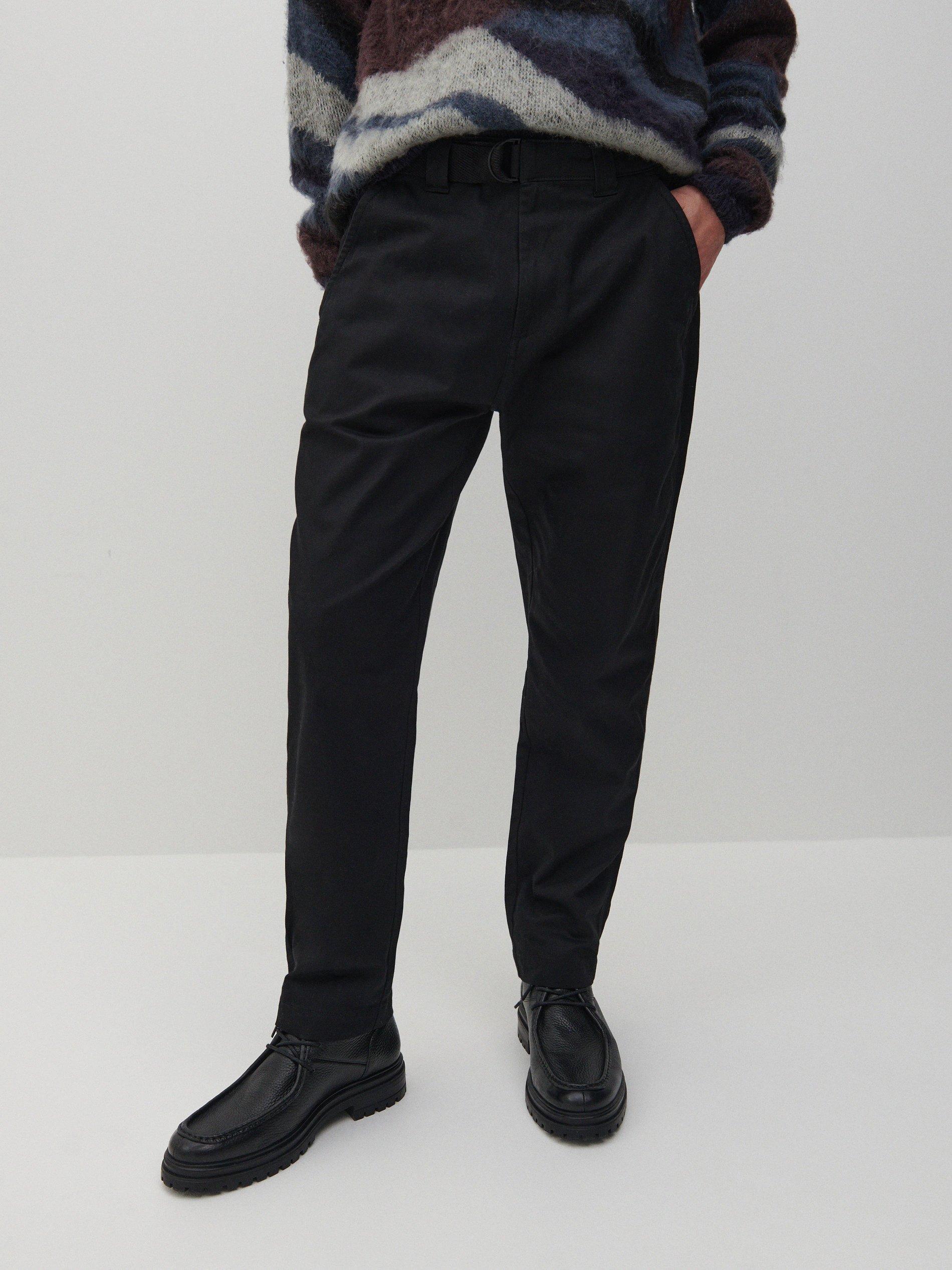 Black Pants With Straight Legs, Men, , large image number 2