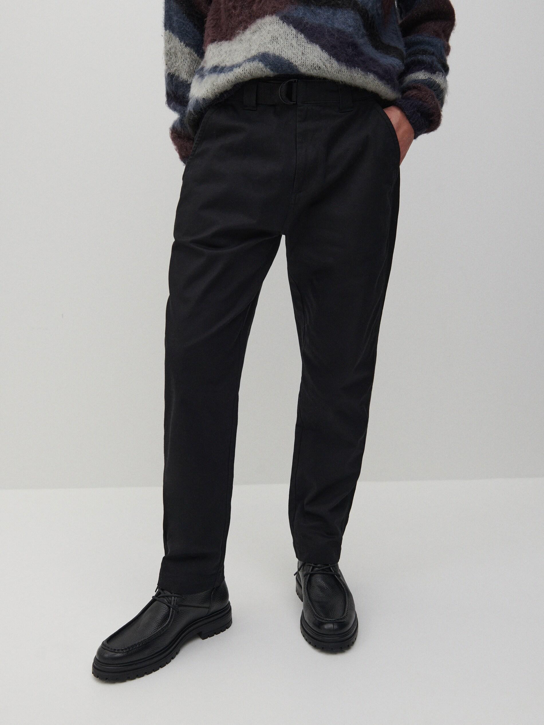 Black Pants With Straight Legs, Men, , large image number 3