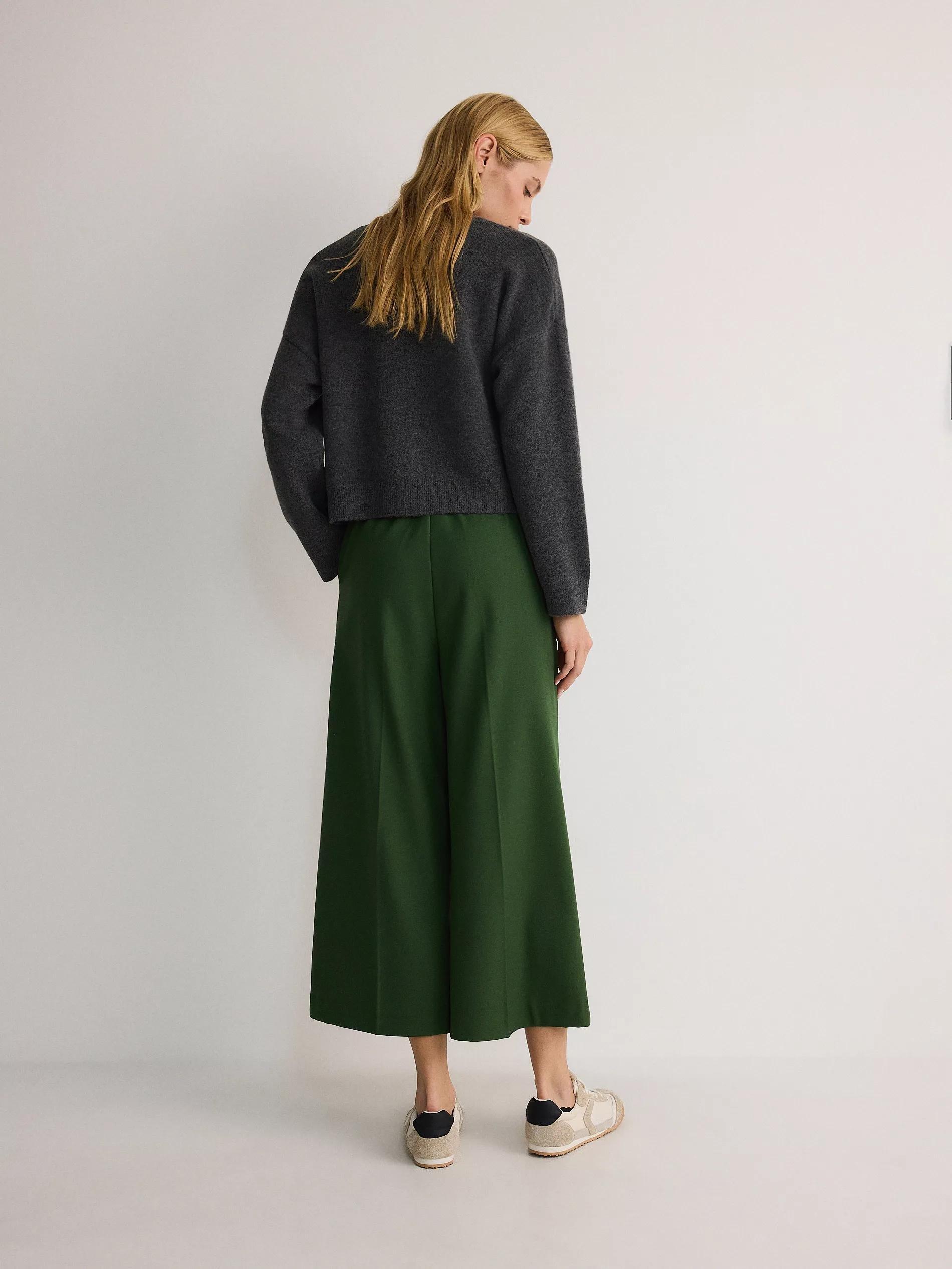 Green Striped Culottes, , large image number 4