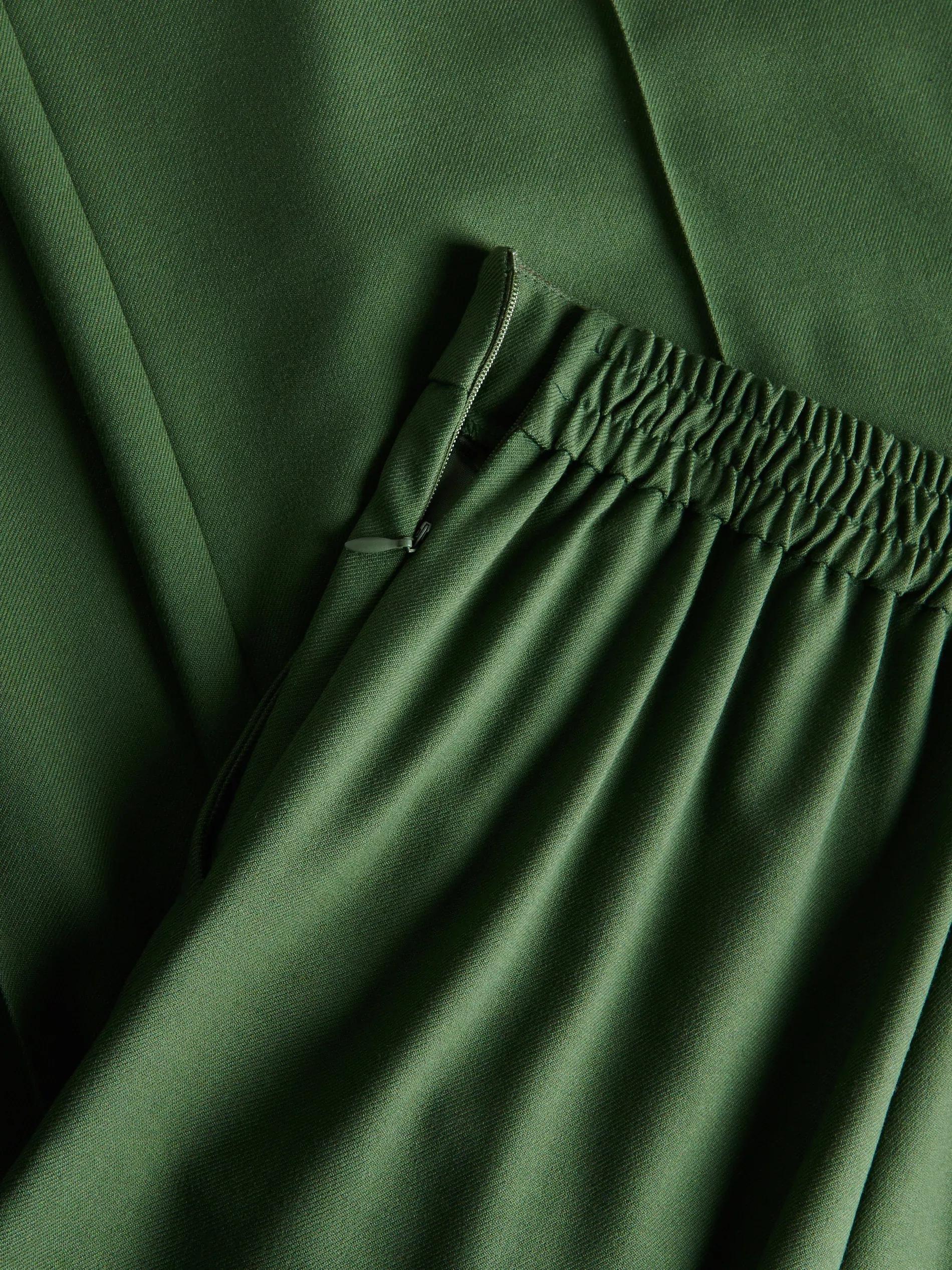 Green Striped Culottes, , large image number 6