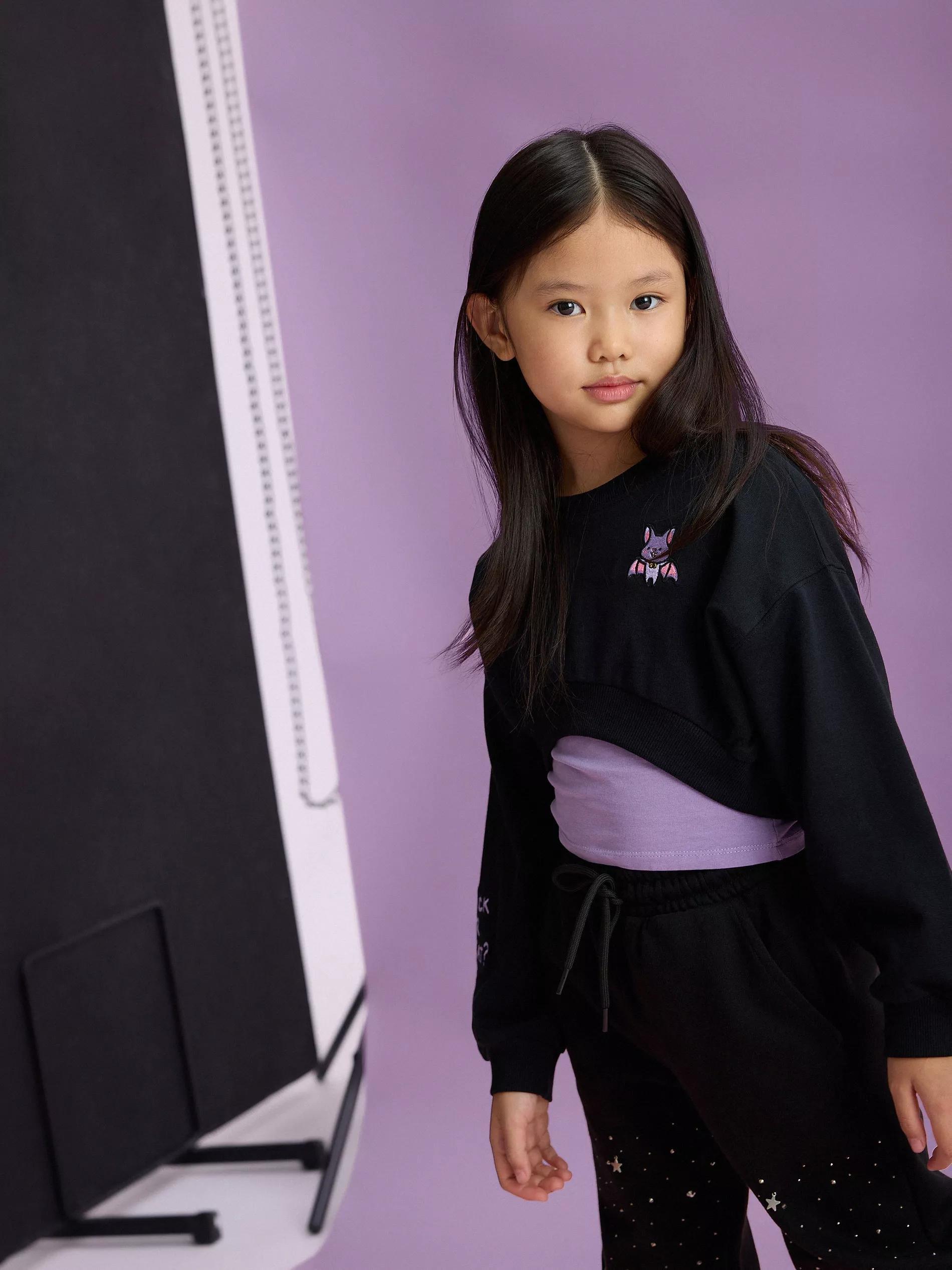 Black Blouse, Kids Girl, , large image number 5