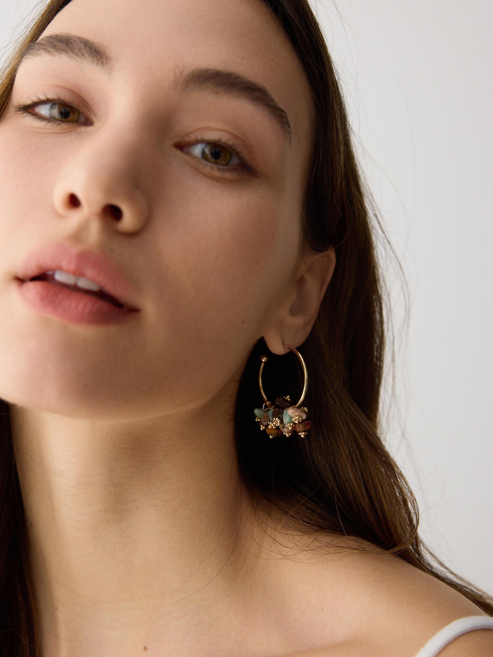 Multicolour Stone Earrings, Multicolor, large image number 3