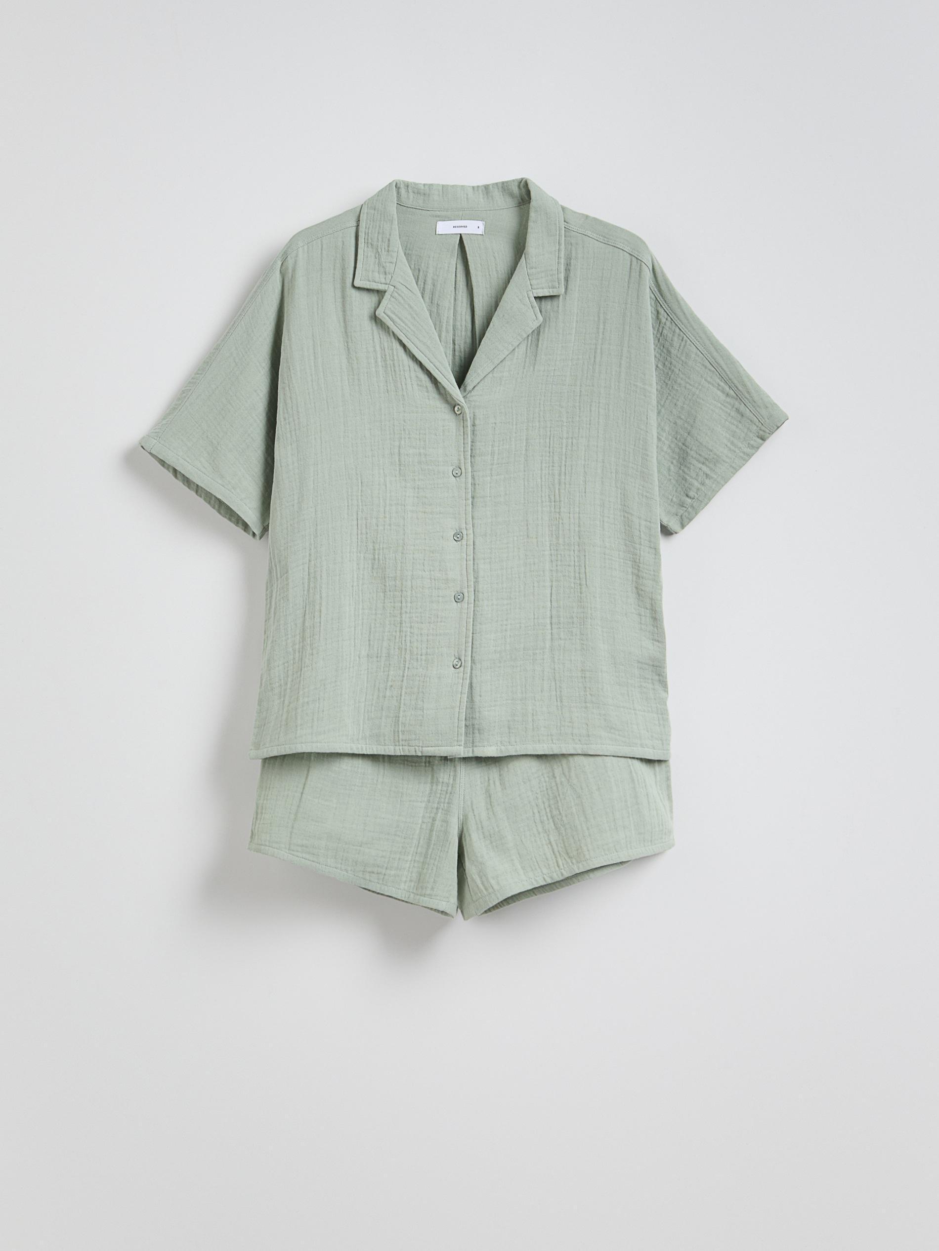 Green Two Piece Pyjama Set, , medium