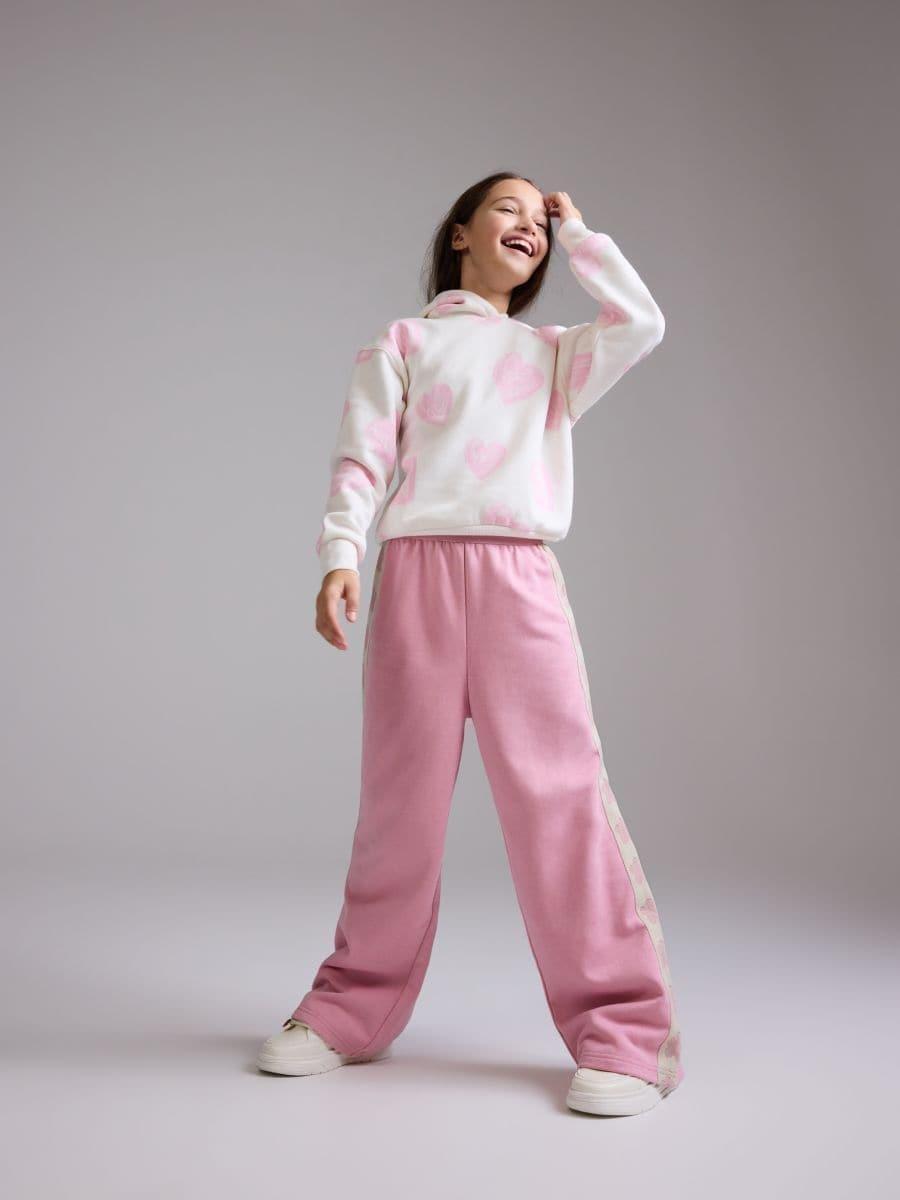 Pink Side Striped Pants, , large image number 0