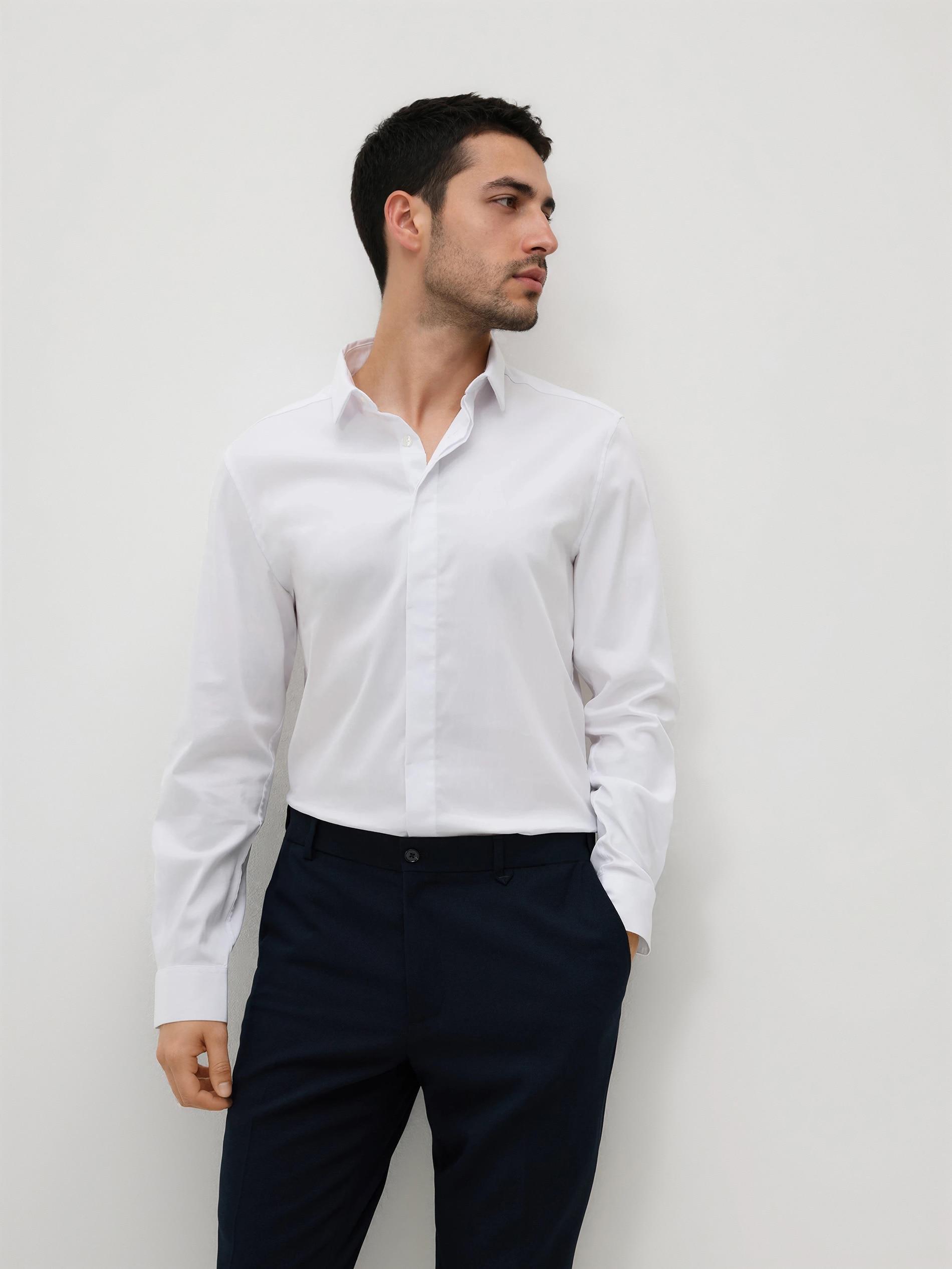 Navy Slim Fit Suit Trousers, Navy, large image number 2