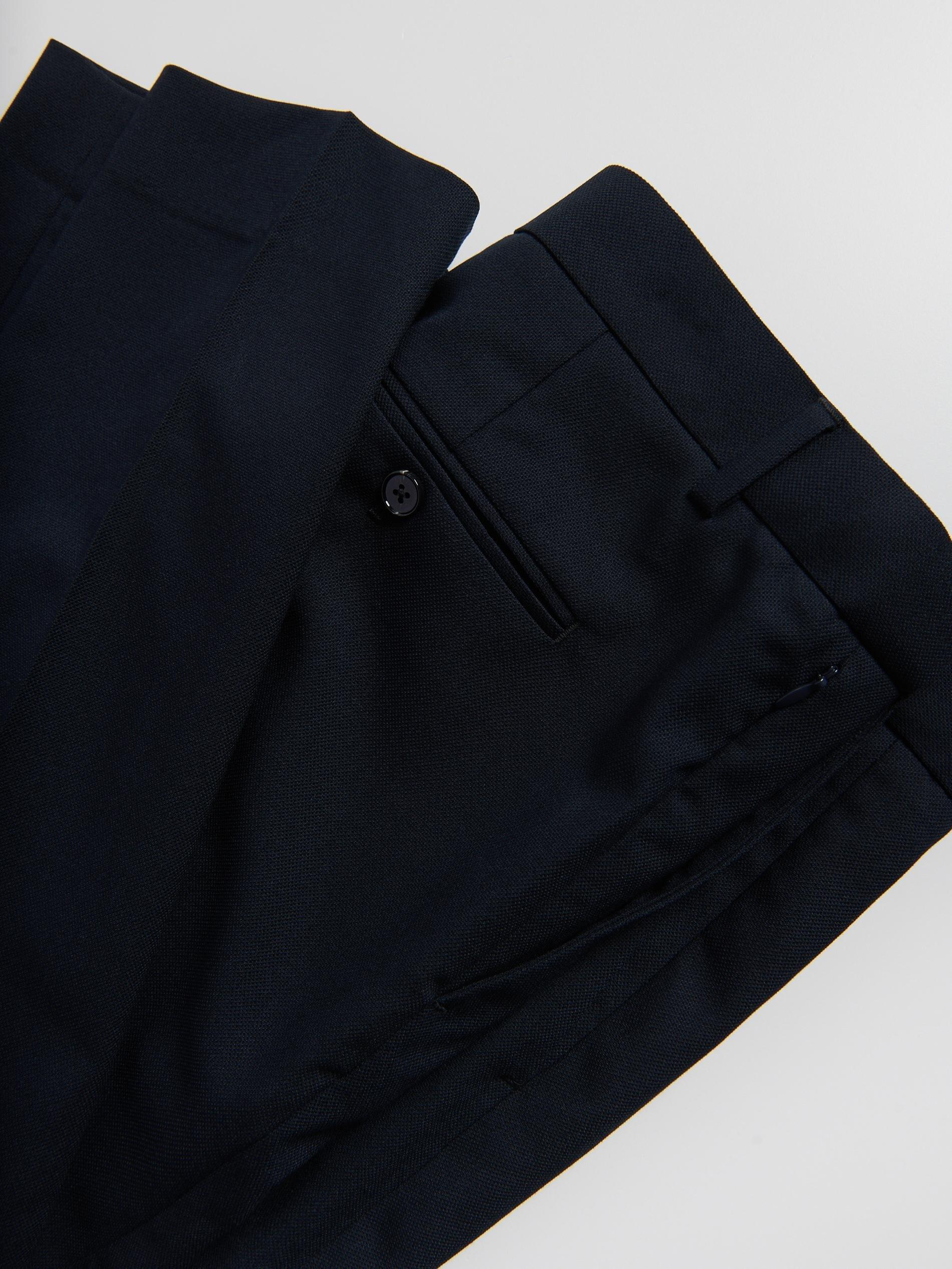 Navy Slim Fit Suit Trousers, Navy, large image number 5