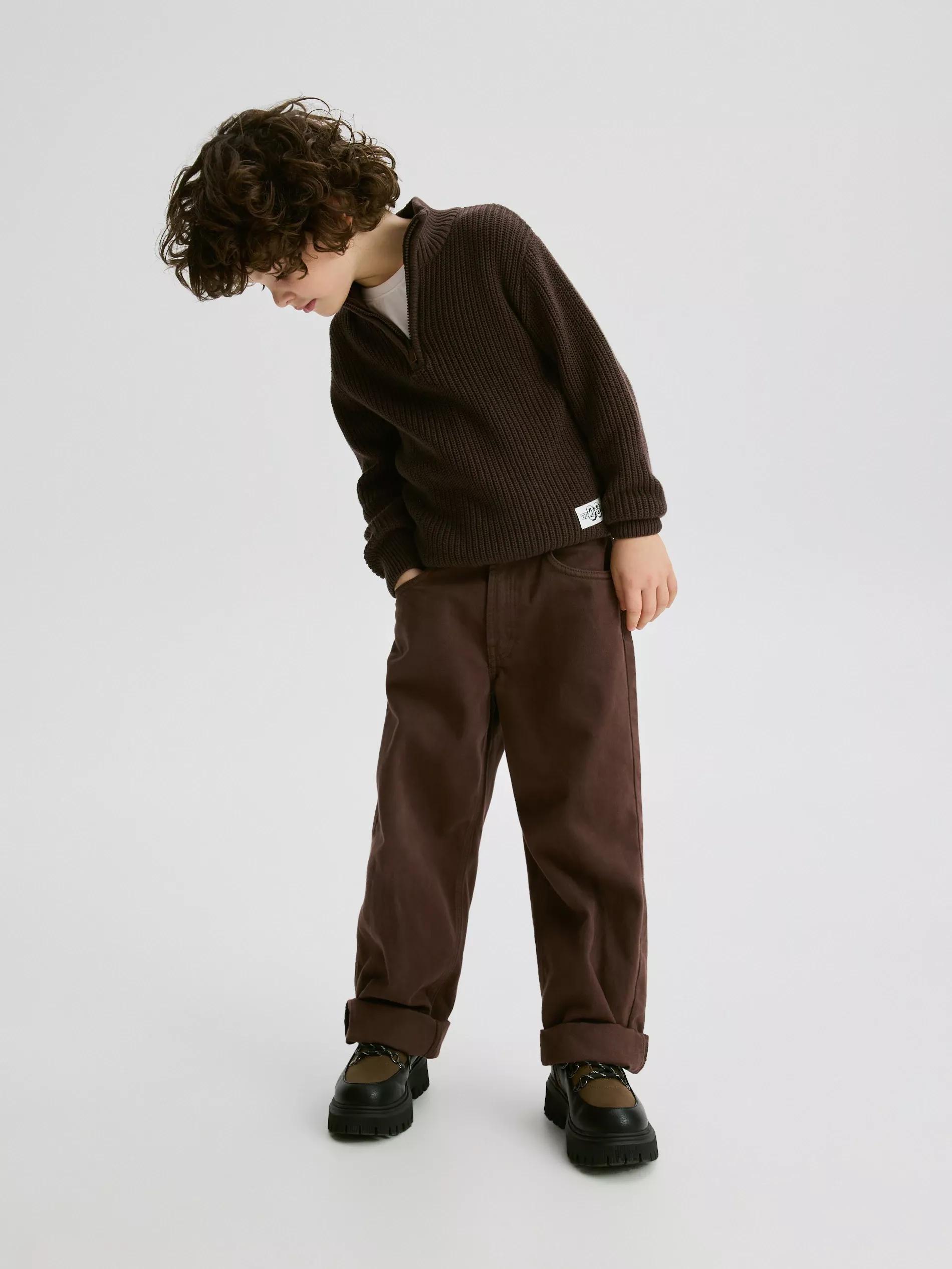 BROWN Relaxed fit jeans, No Colour, large image number 5