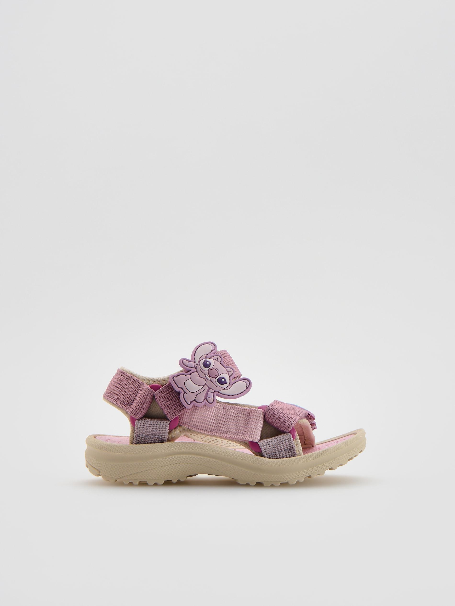 Pink Lightweight Lilo & Stitch Sandals, Pink, medium