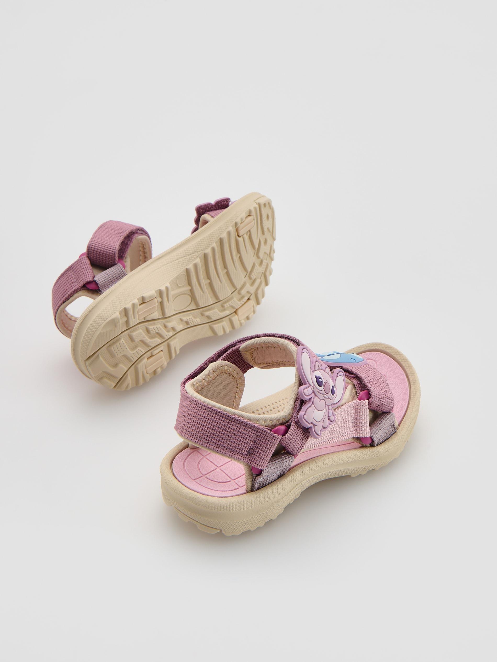 Pink Lightweight Lilo & Stitch Sandals, Pink, medium