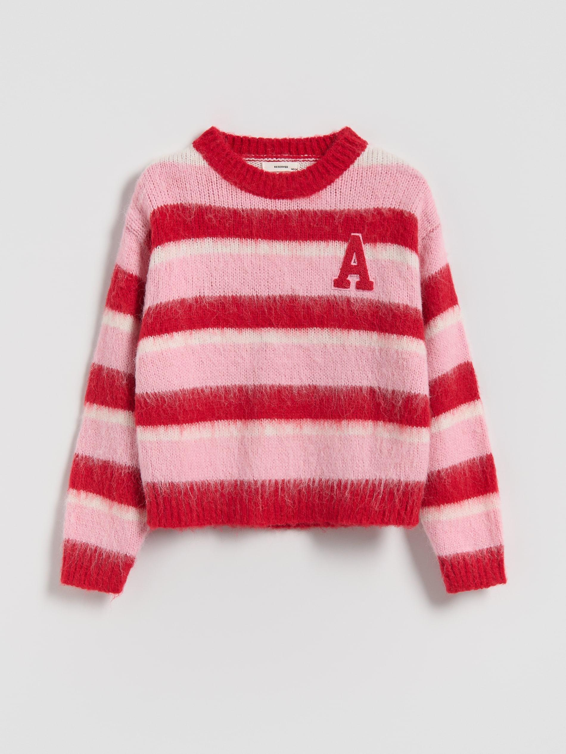 Multicolour Knitted Sweater With Wool Blend, Multicolor, large image number 0