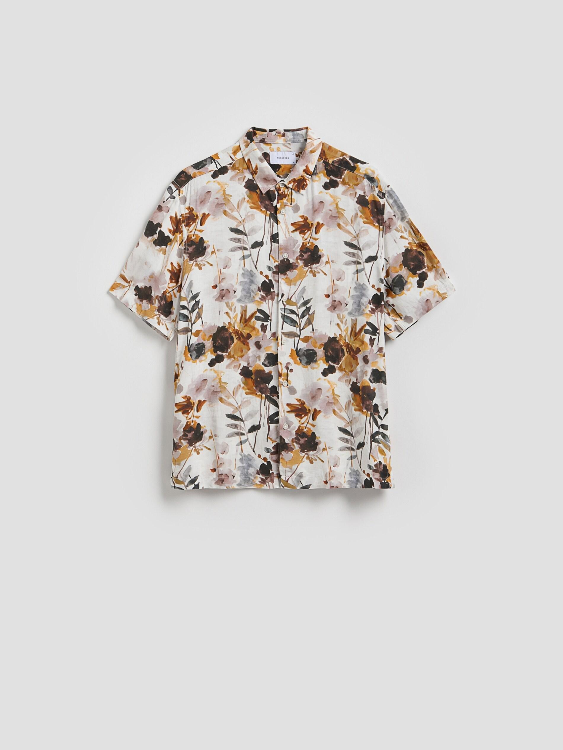 MULTICOLOR Comfort fit viscose shirt, Multicolor, large image number 1