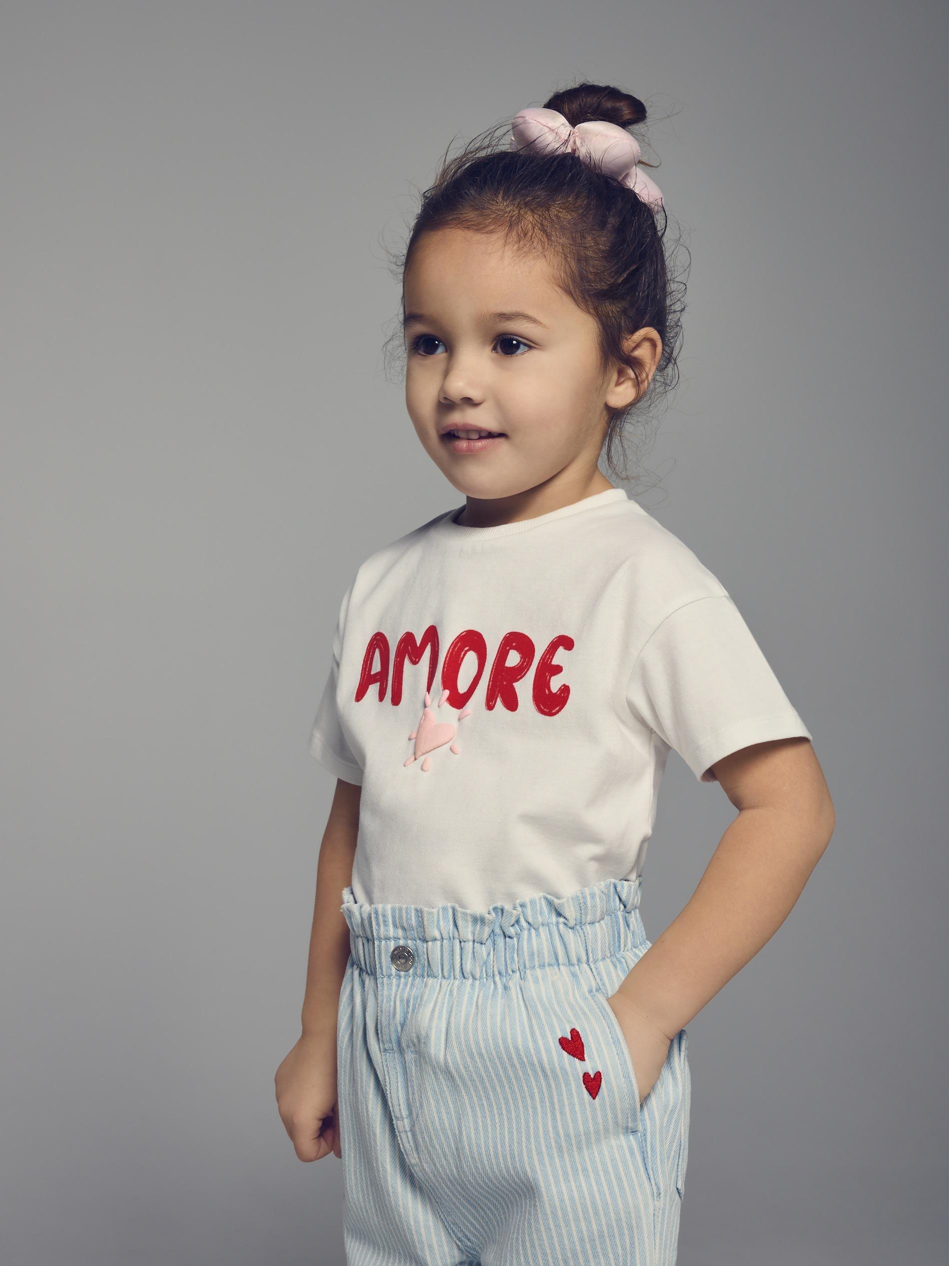 Blue Striped Baggy Jeans, Blue, large image number 5