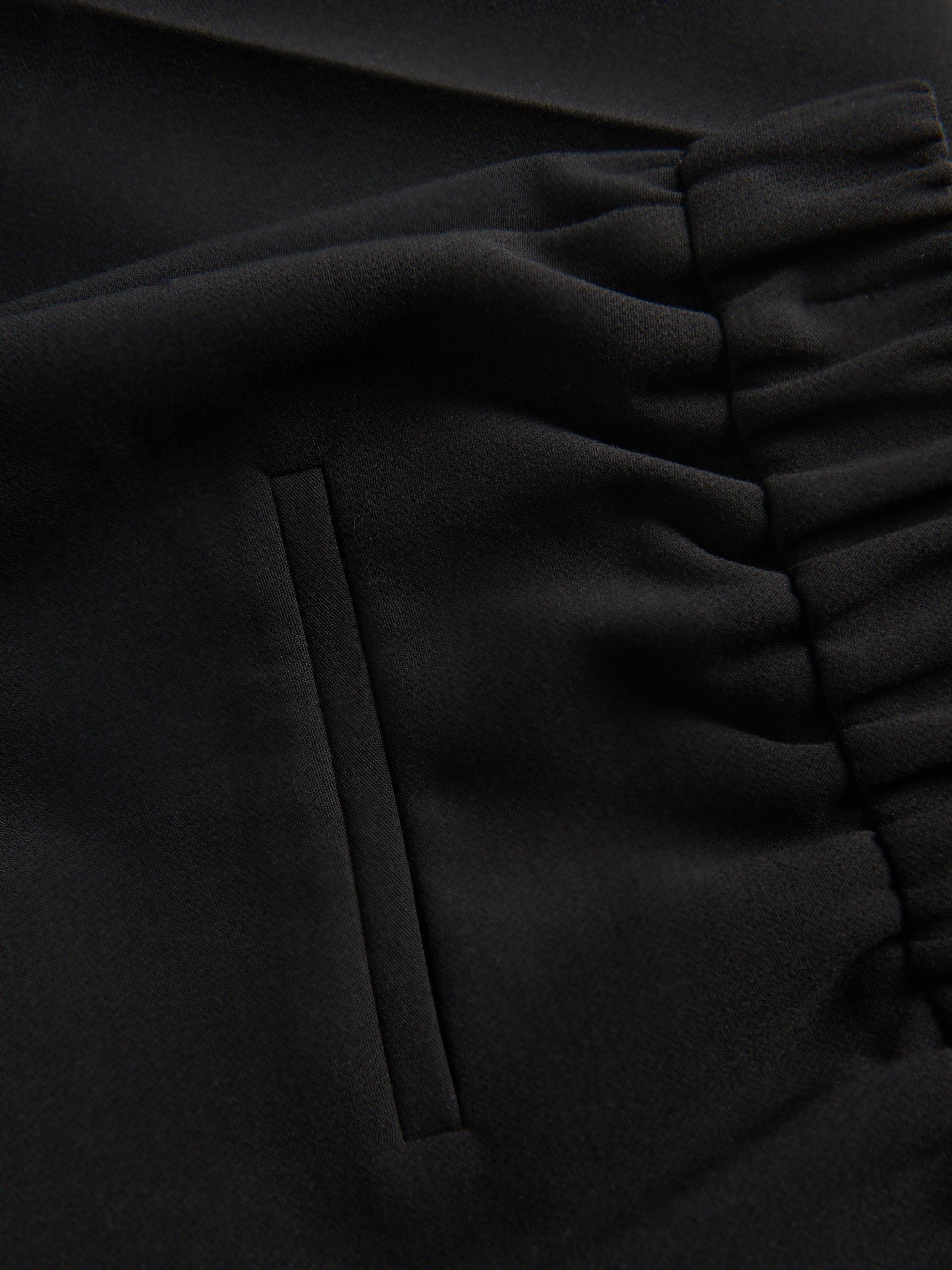 Black Creased Cigarette Trousers, , large image number 5
