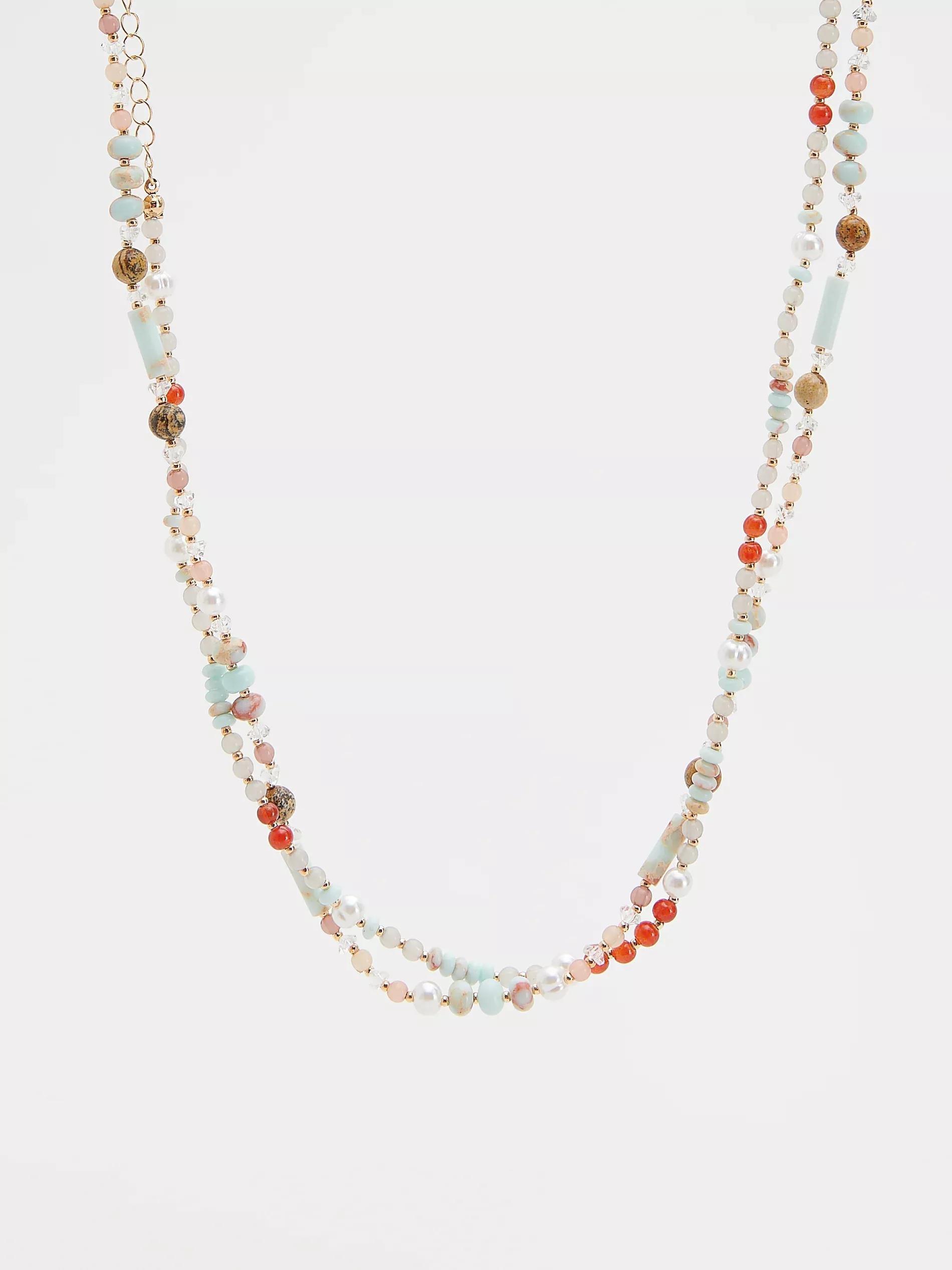 Multicolour Beaded Necklaces Set, , medium