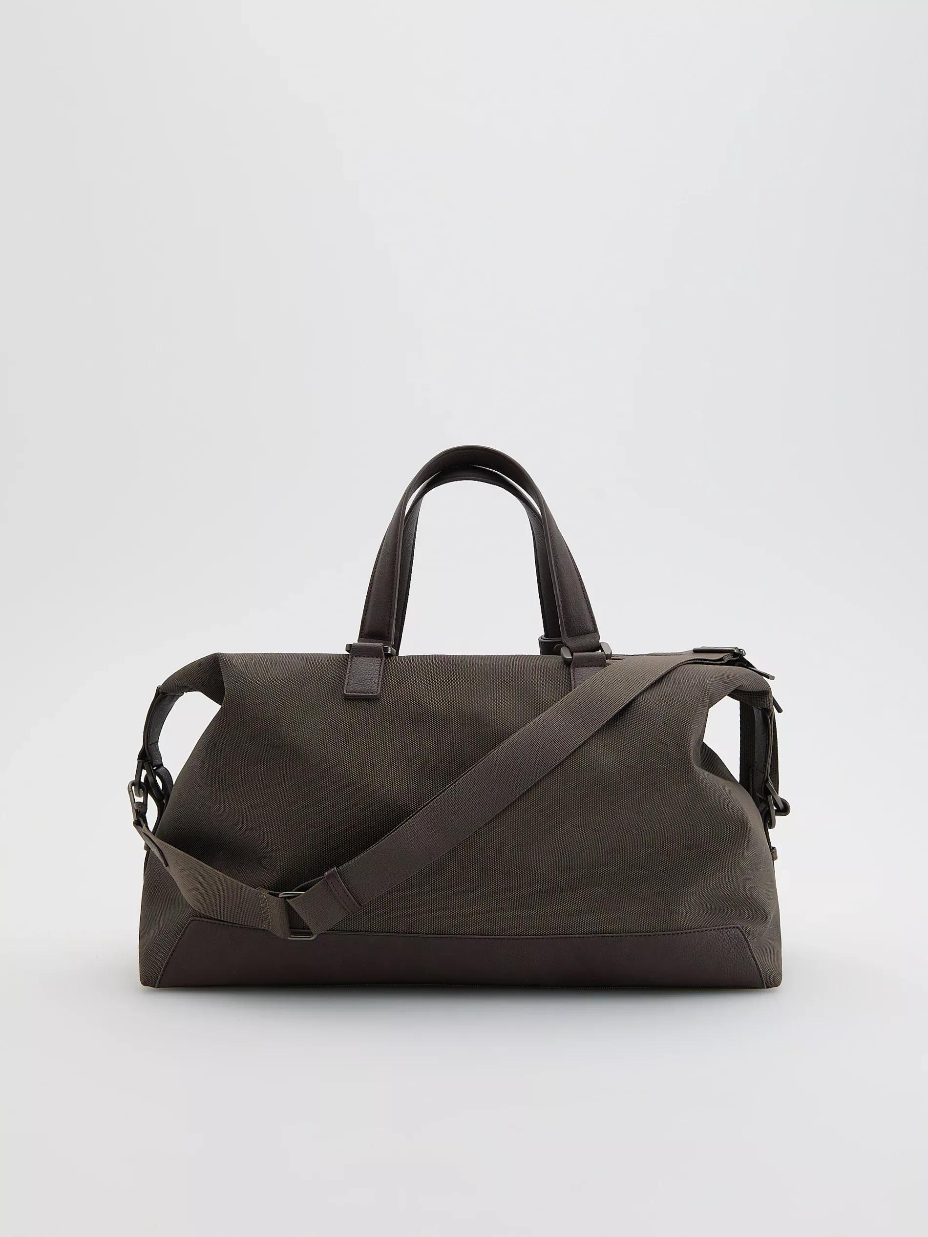 Brown Weekend Bag, Brown, large image number 2