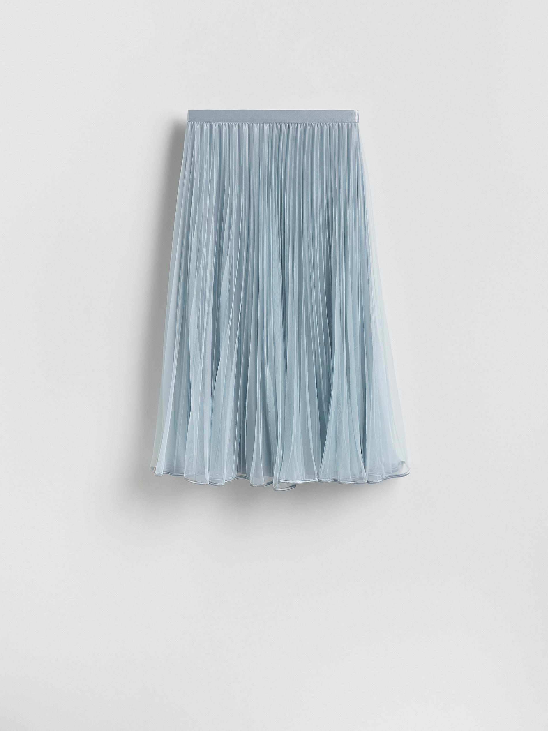 Blue Midi Skirt, Blue, large image number 3