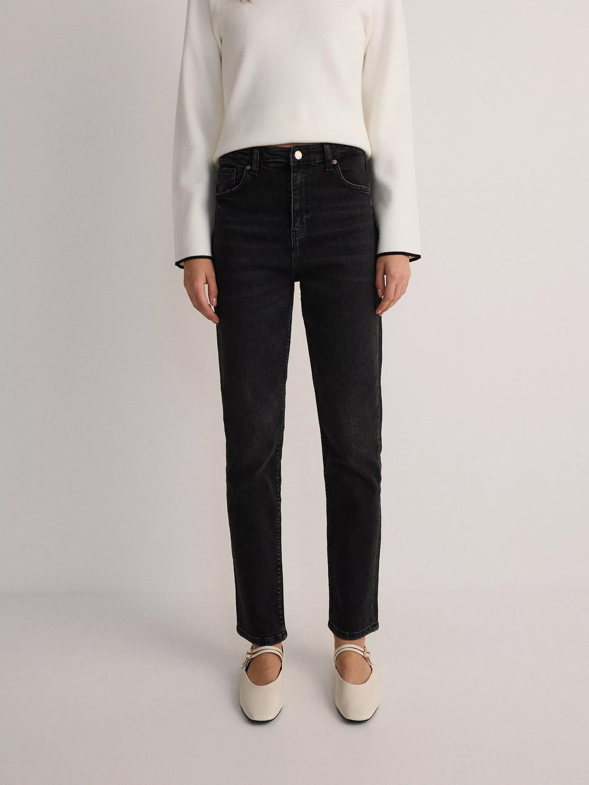 Black Slim Fit Jeans, , large image number 2