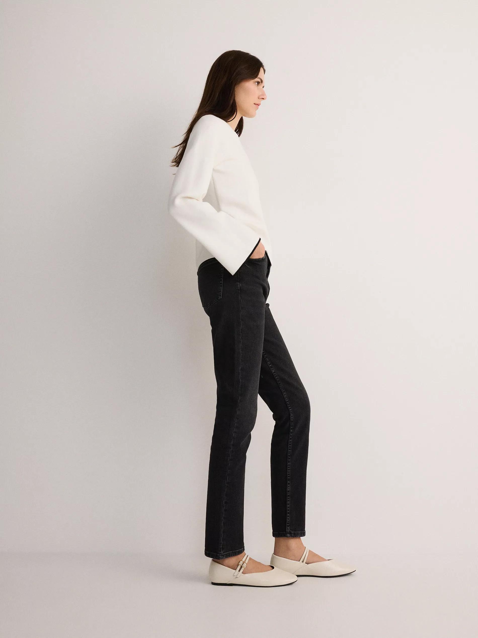 Black Slim Fit Jeans, , large image number 5