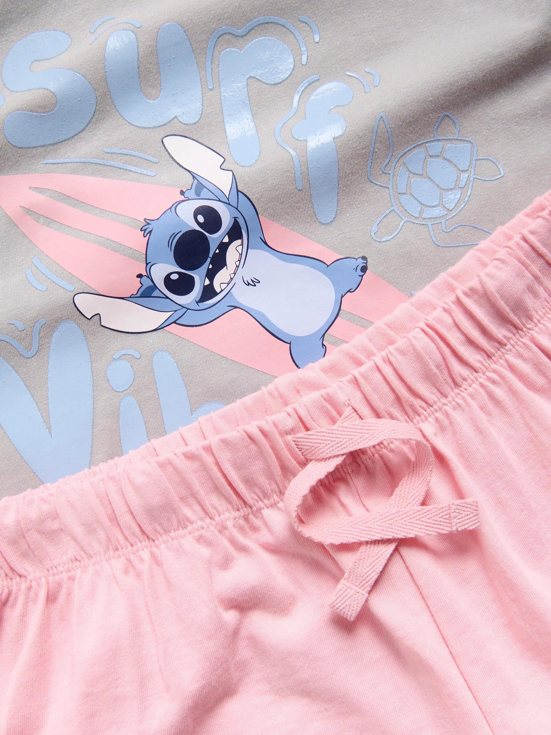 PINK Lilo & Stitch two piece pyjama set, Pink, medium
