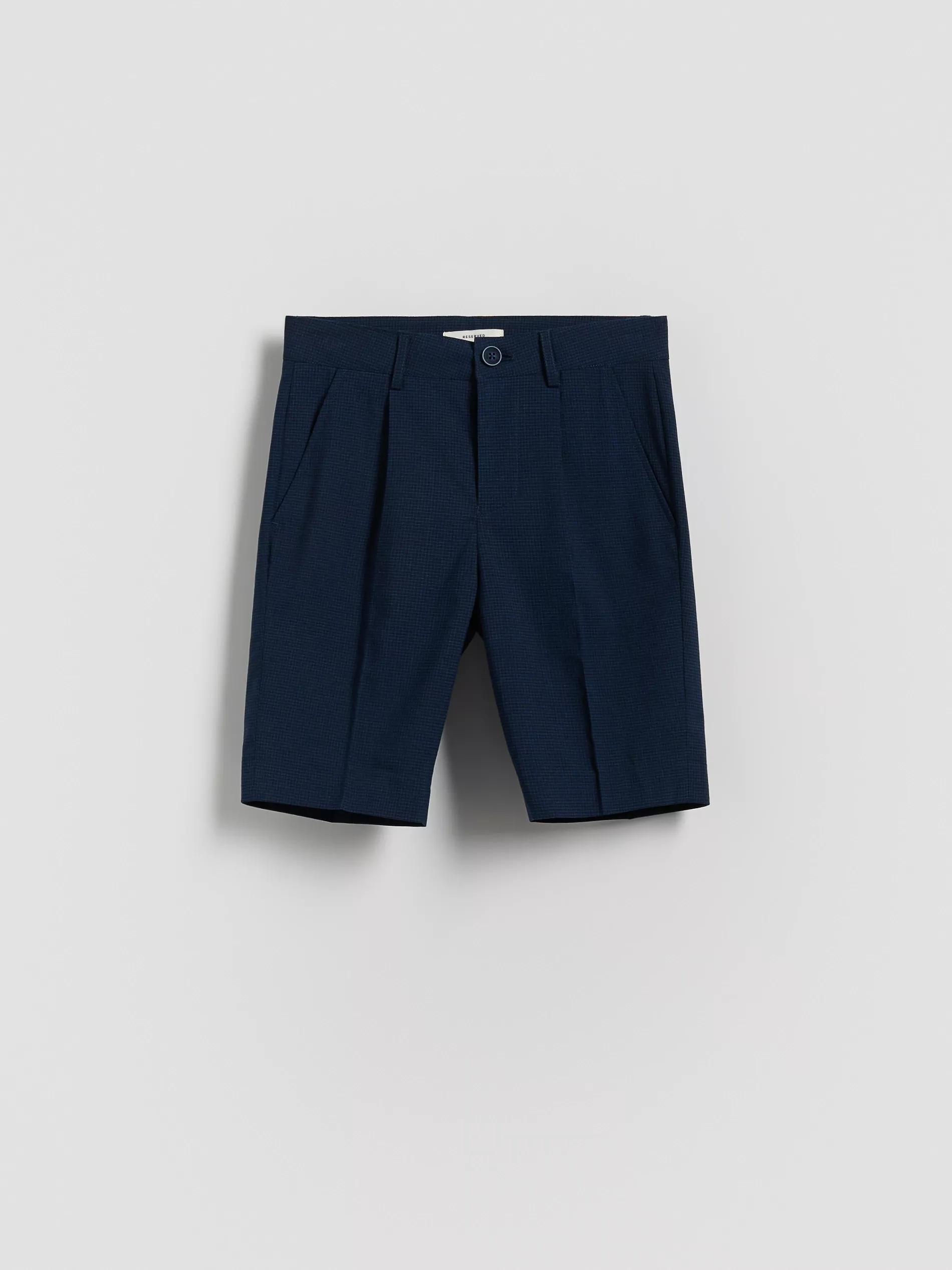 NAVY Viscose rich shorts, Navy, large image number 0