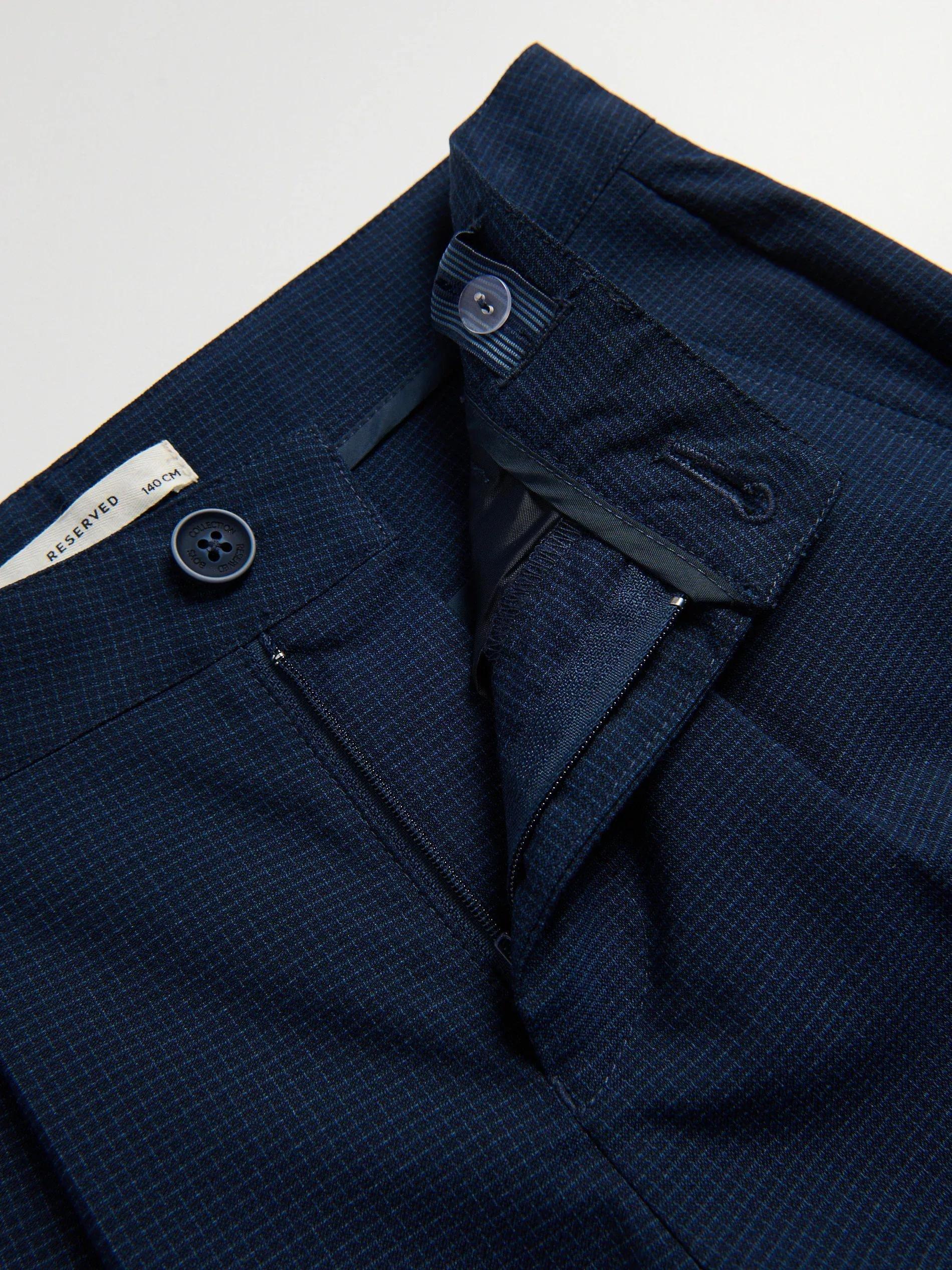 NAVY Viscose rich shorts, Navy, large image number 1