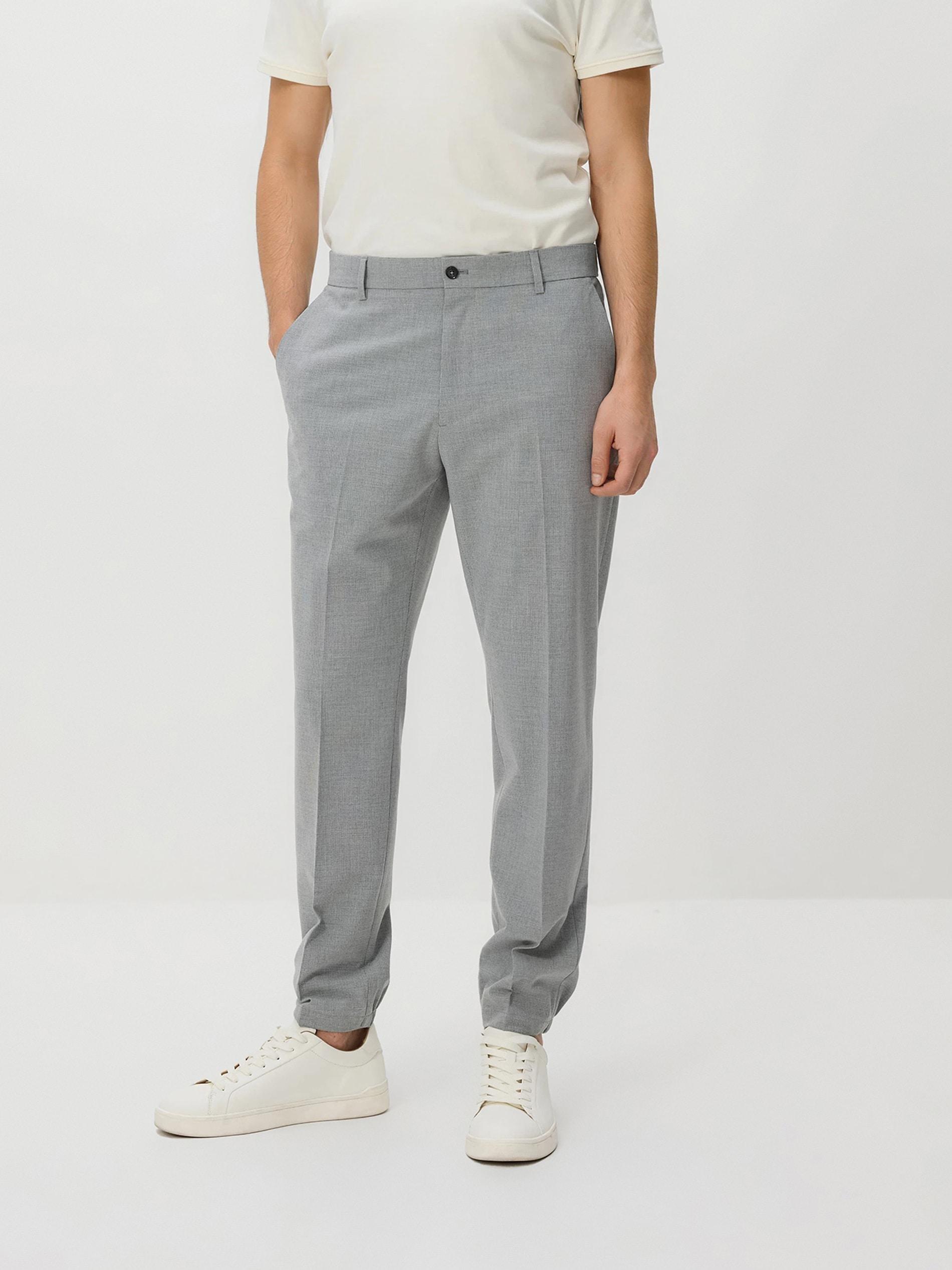 Grey Comfort Trousers, Light grey, medium