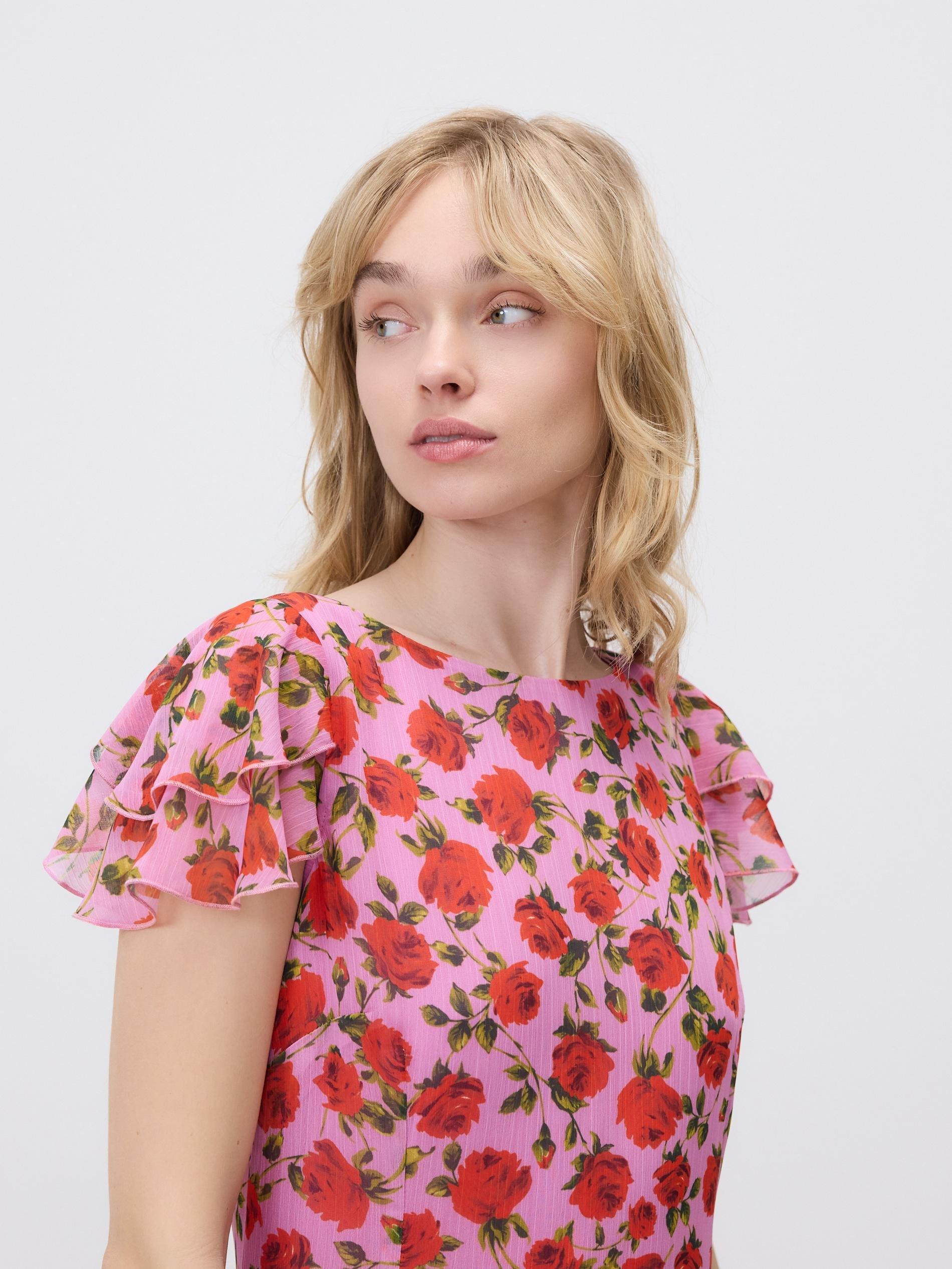 Multicolour Maxi Dress With Ruffle Details, Multicolor, large image number 2