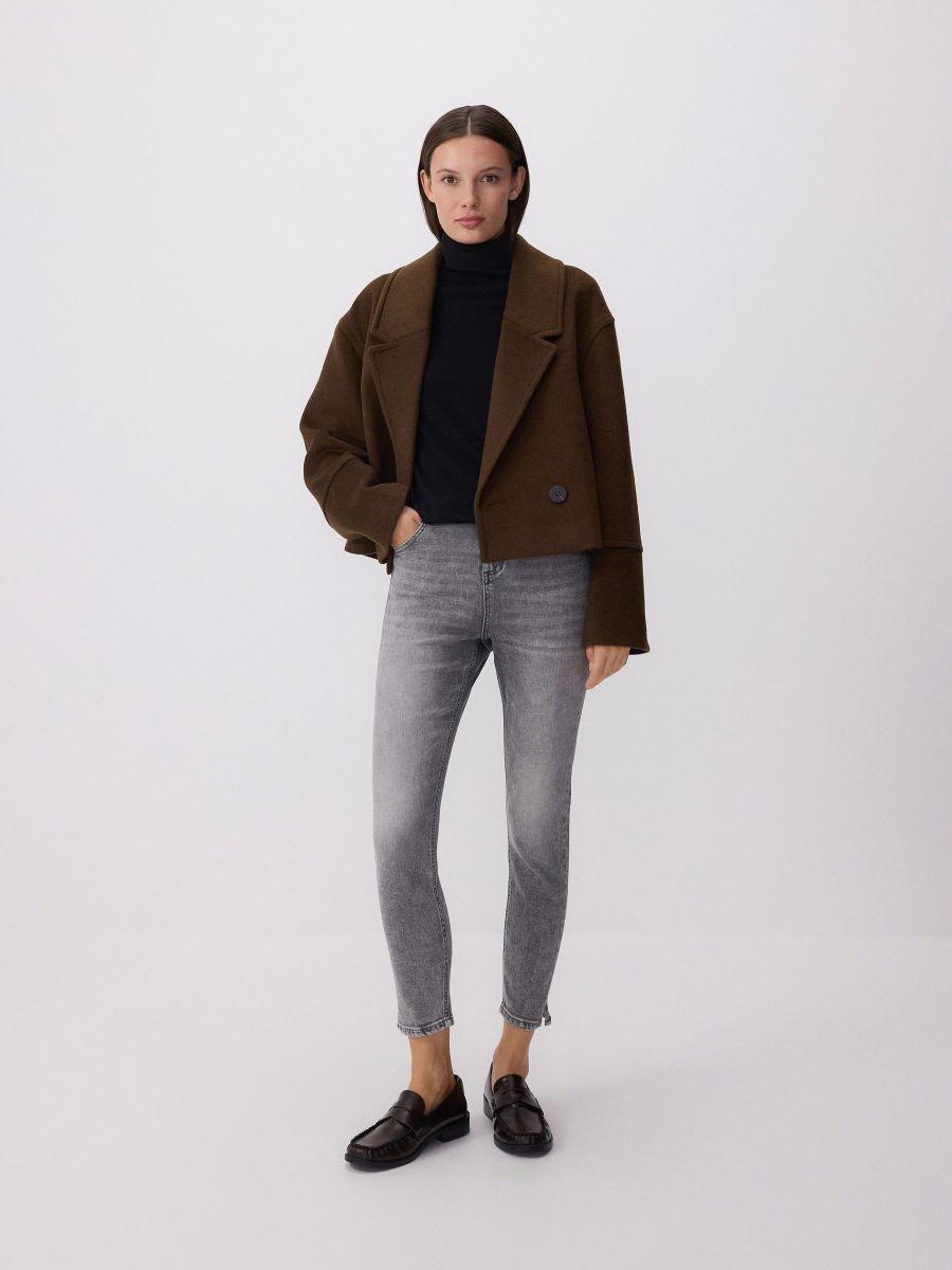 LIGHT GREY Slim push up jeans, Light grey, large image number 0