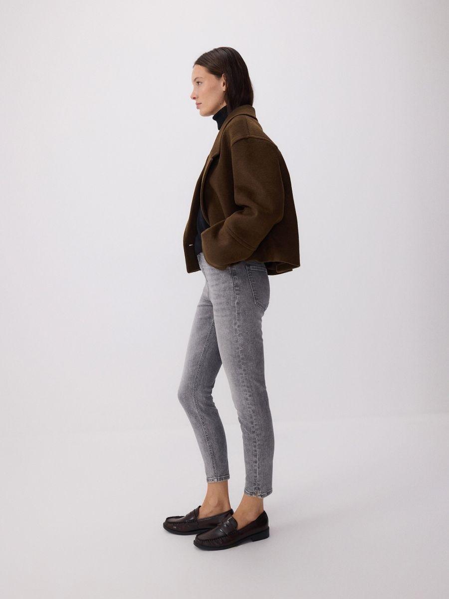 LIGHT GREY Slim push up jeans, Light grey, large image number 1