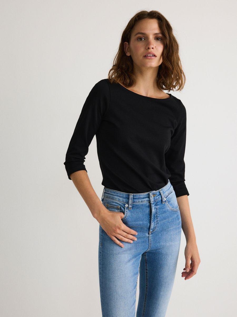 BLUE Slim push up jeans, , large image number 1