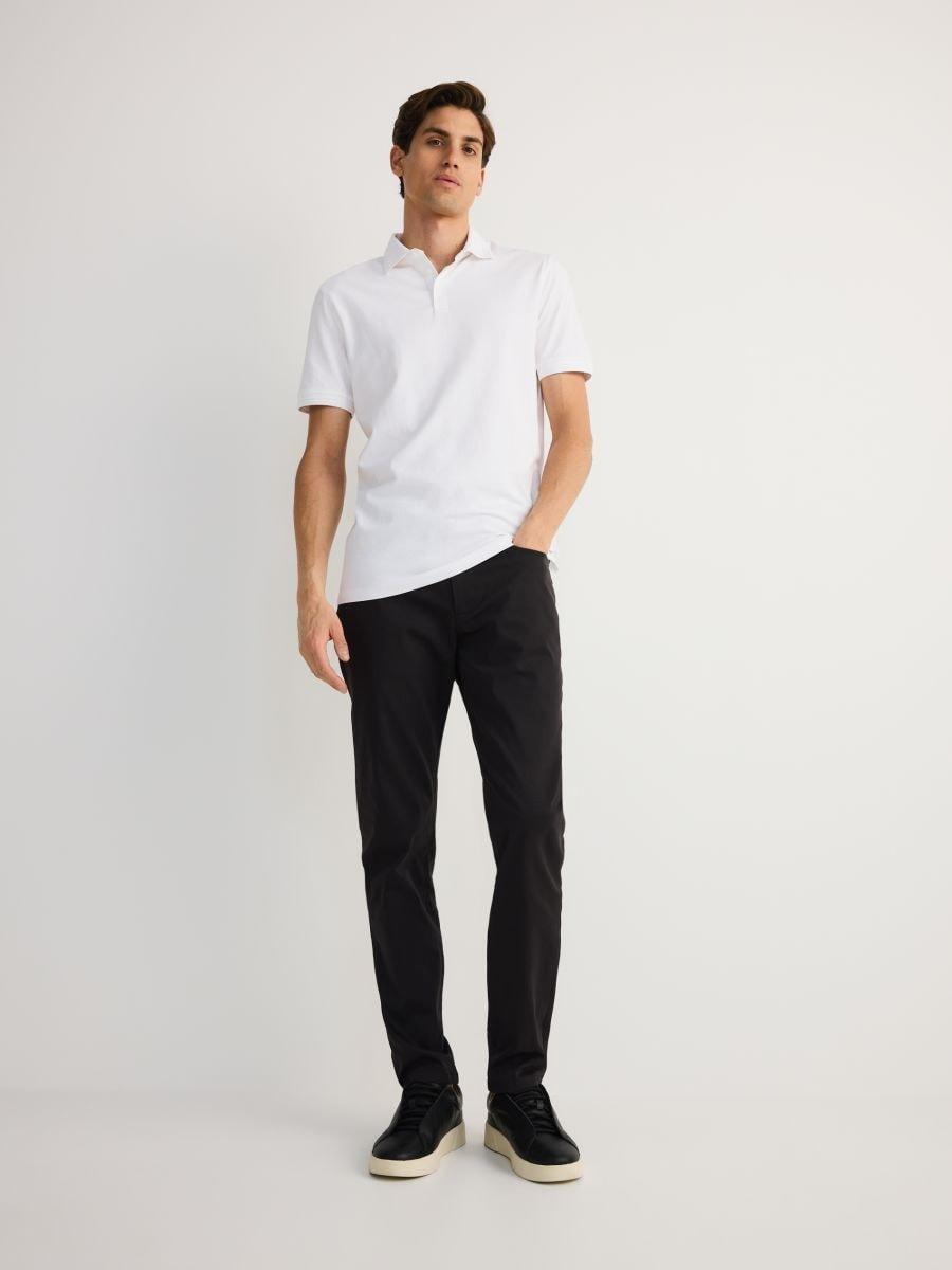 White Regular Polo Shirt, White, medium