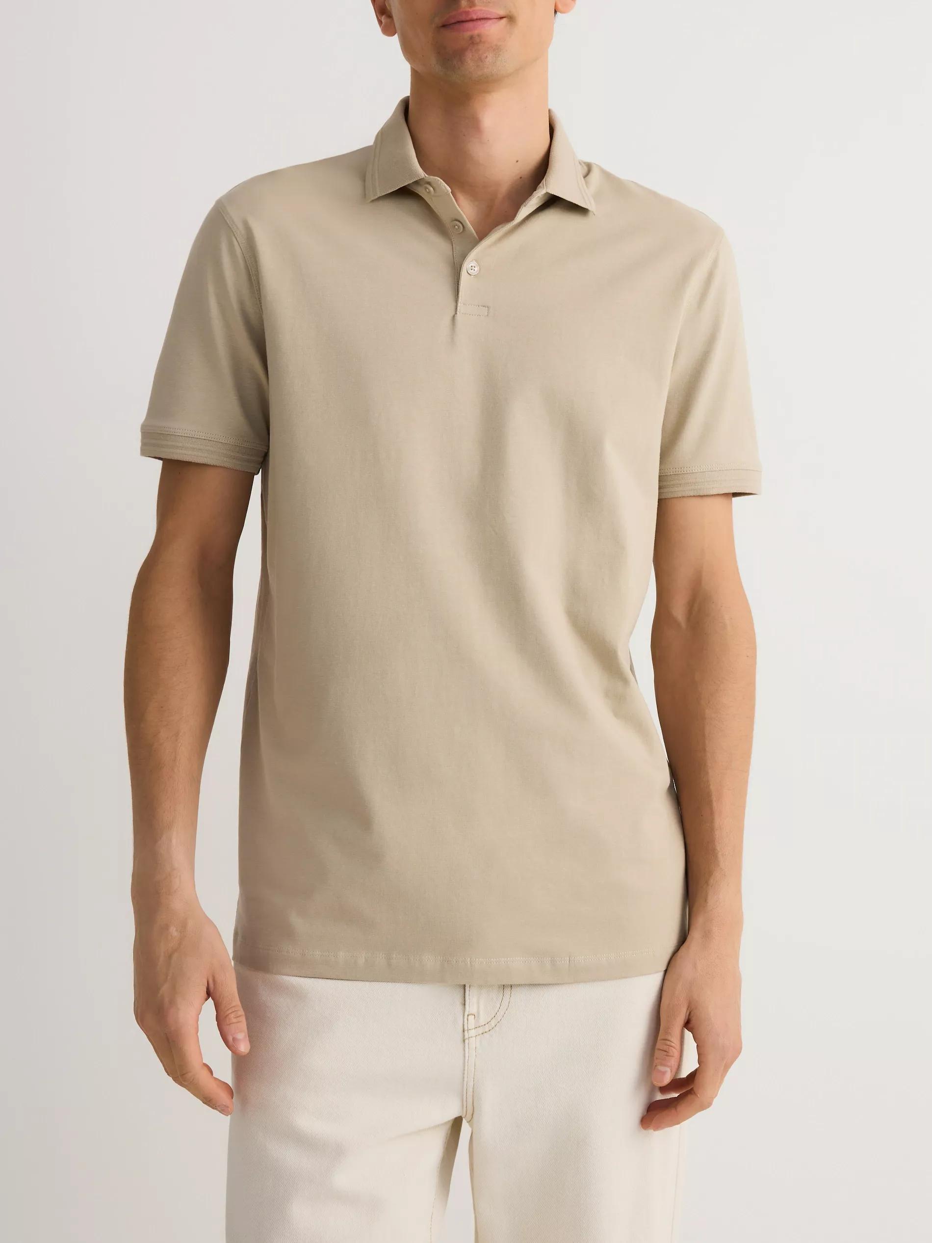 Beige Regular Polo Shirt, , large image number 0