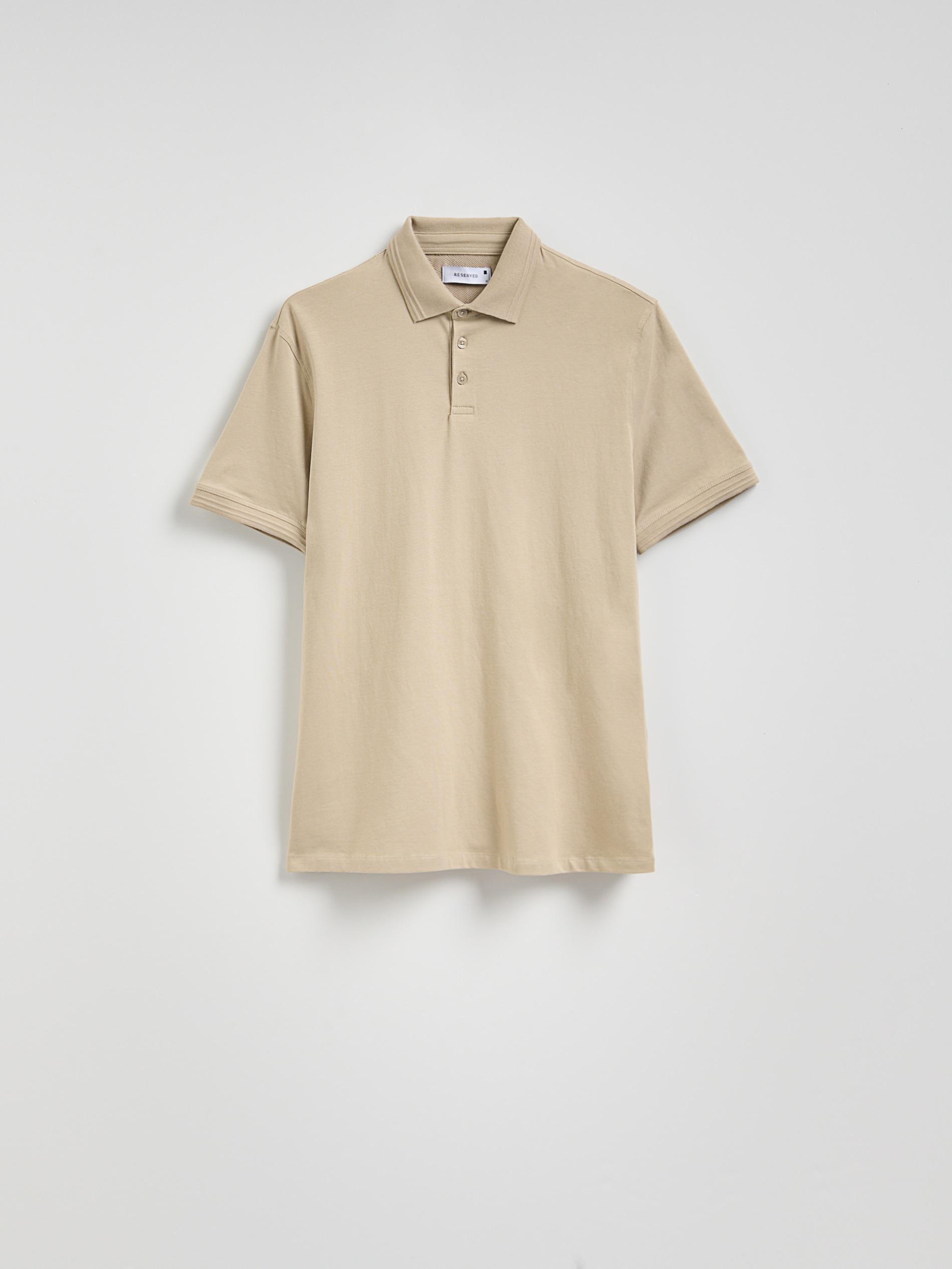 Beige Regular Polo Shirt, , large image number 0