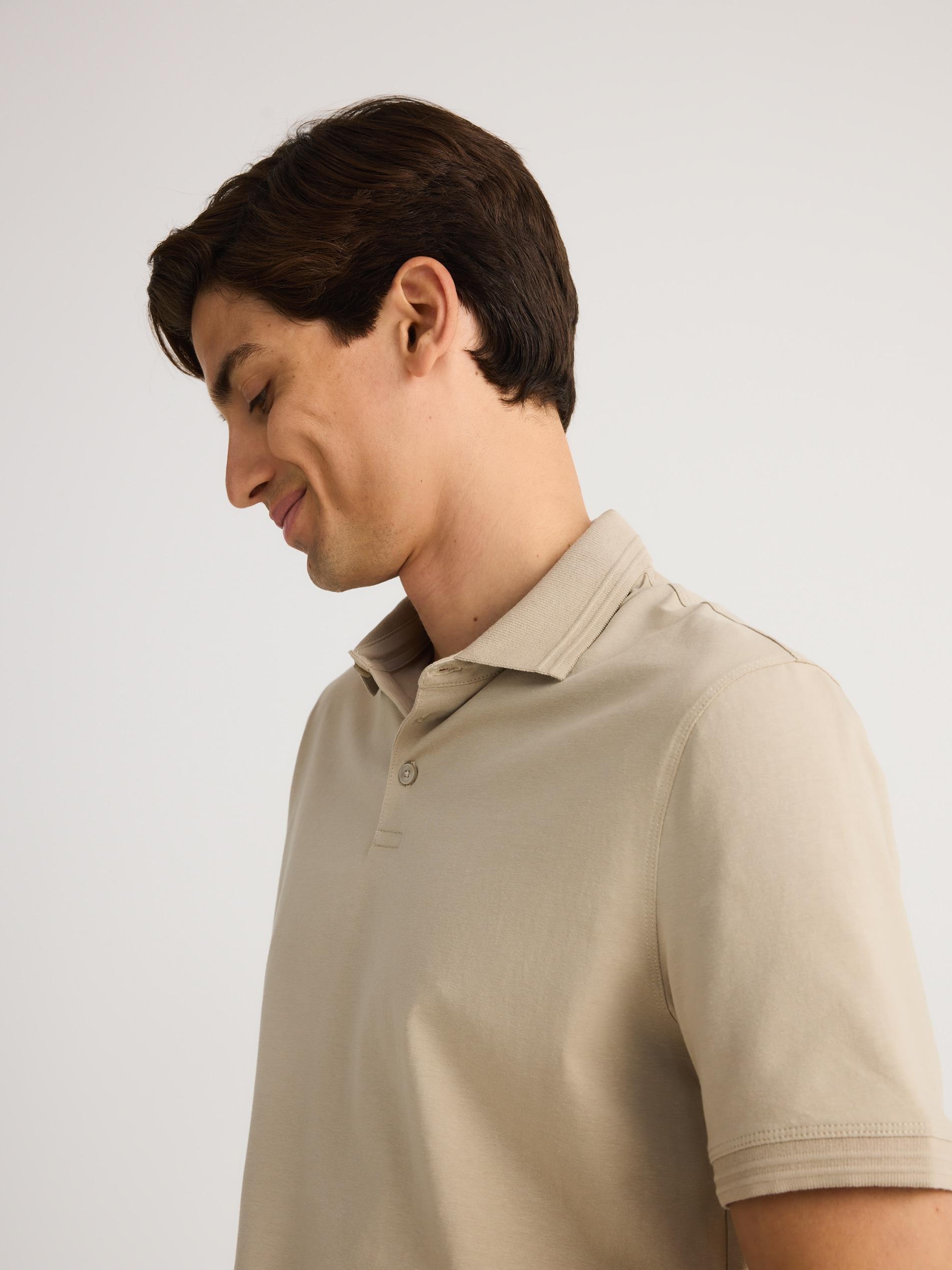 Beige Regular Polo Shirt, , large image number 2