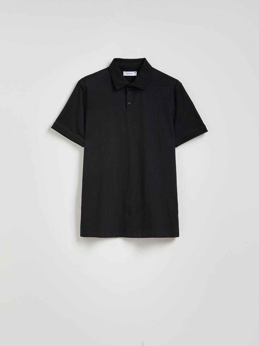Black Regular Polo Shirt, , medium