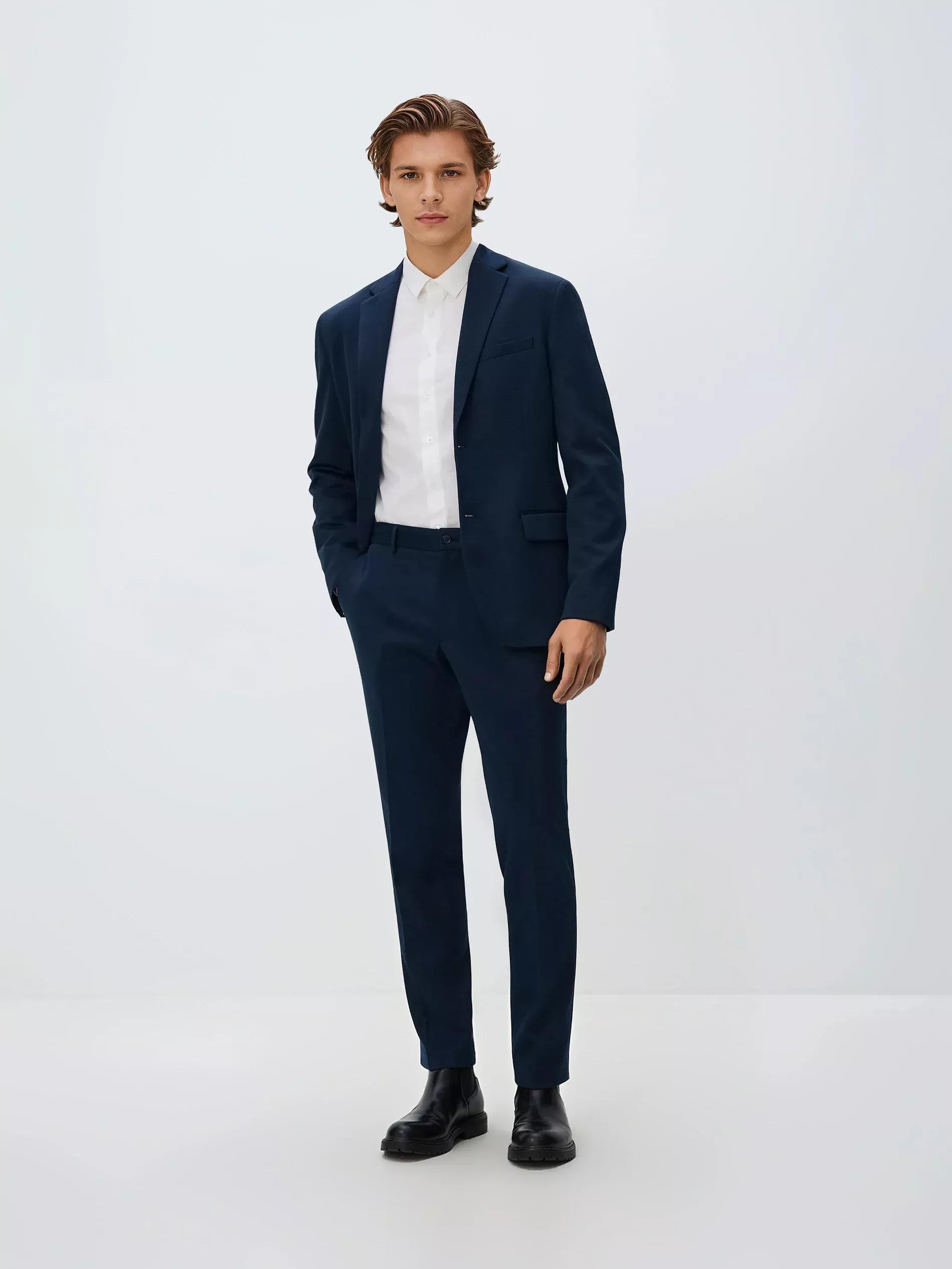 Navy Trousers, Navy, medium