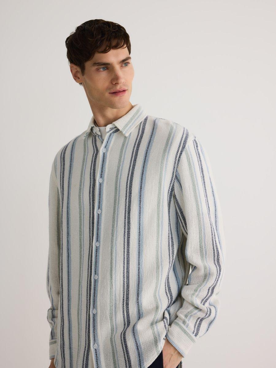 Multicolour Regular Fit Cotton Shirt, , large image number 2