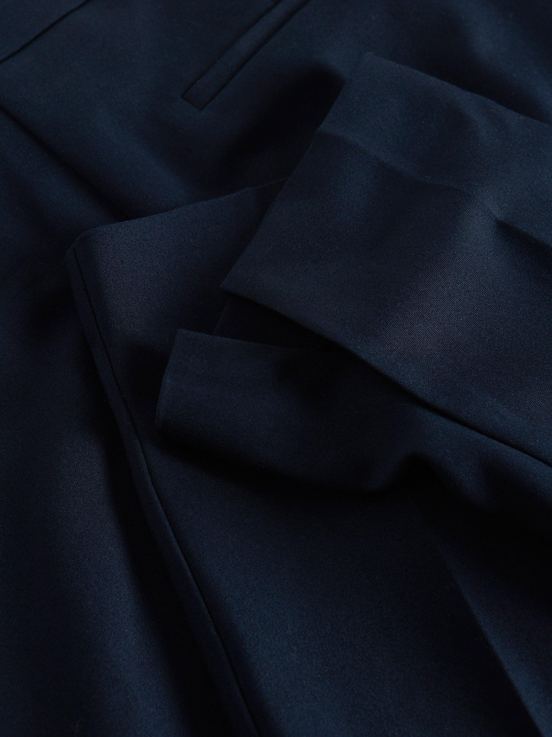 Blue Cigarette Pants With Printed Stripe, Navy, large image number 4
