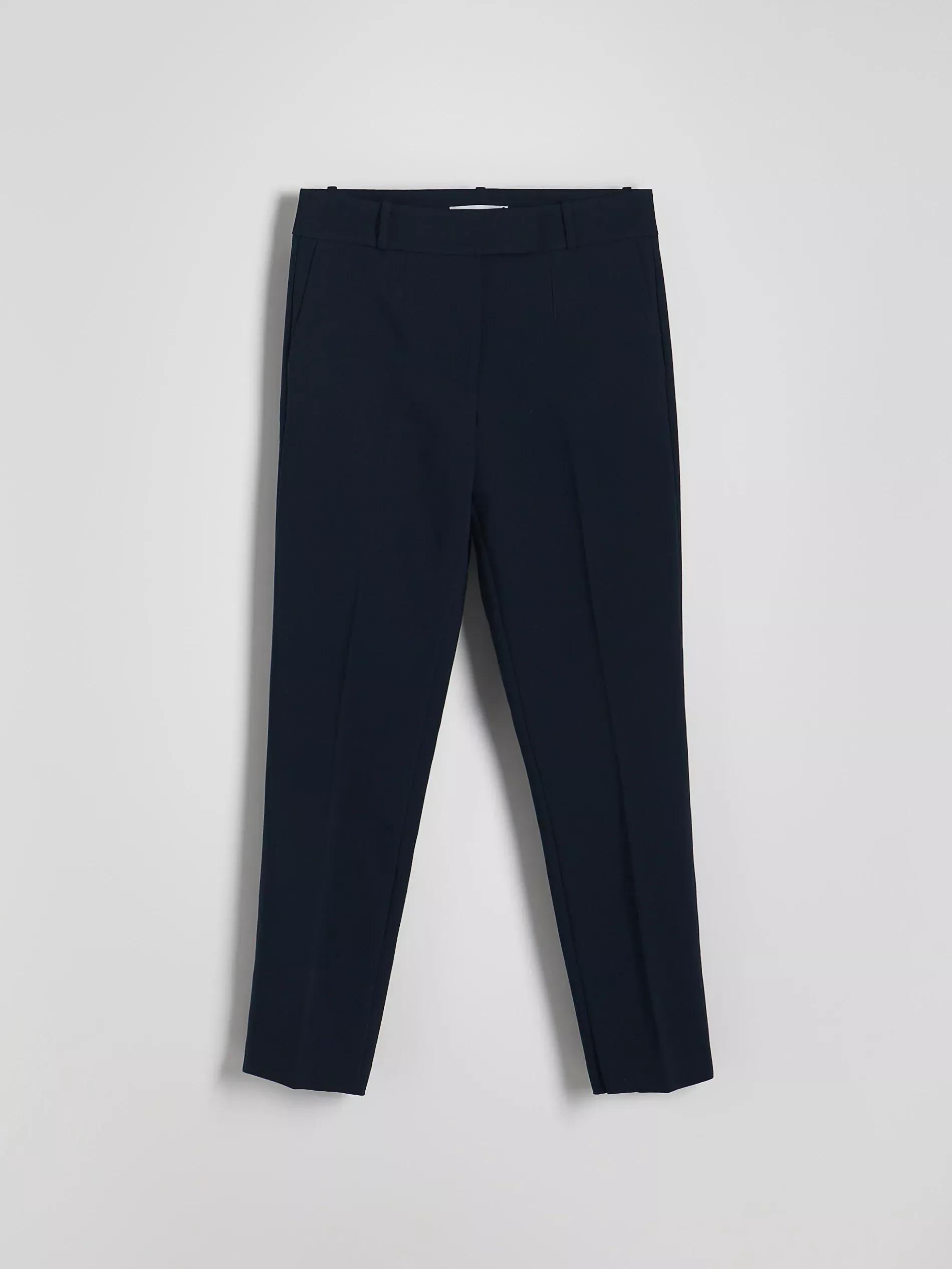 Blue Cigarette Pants With Printed Stripe, , large image number 7