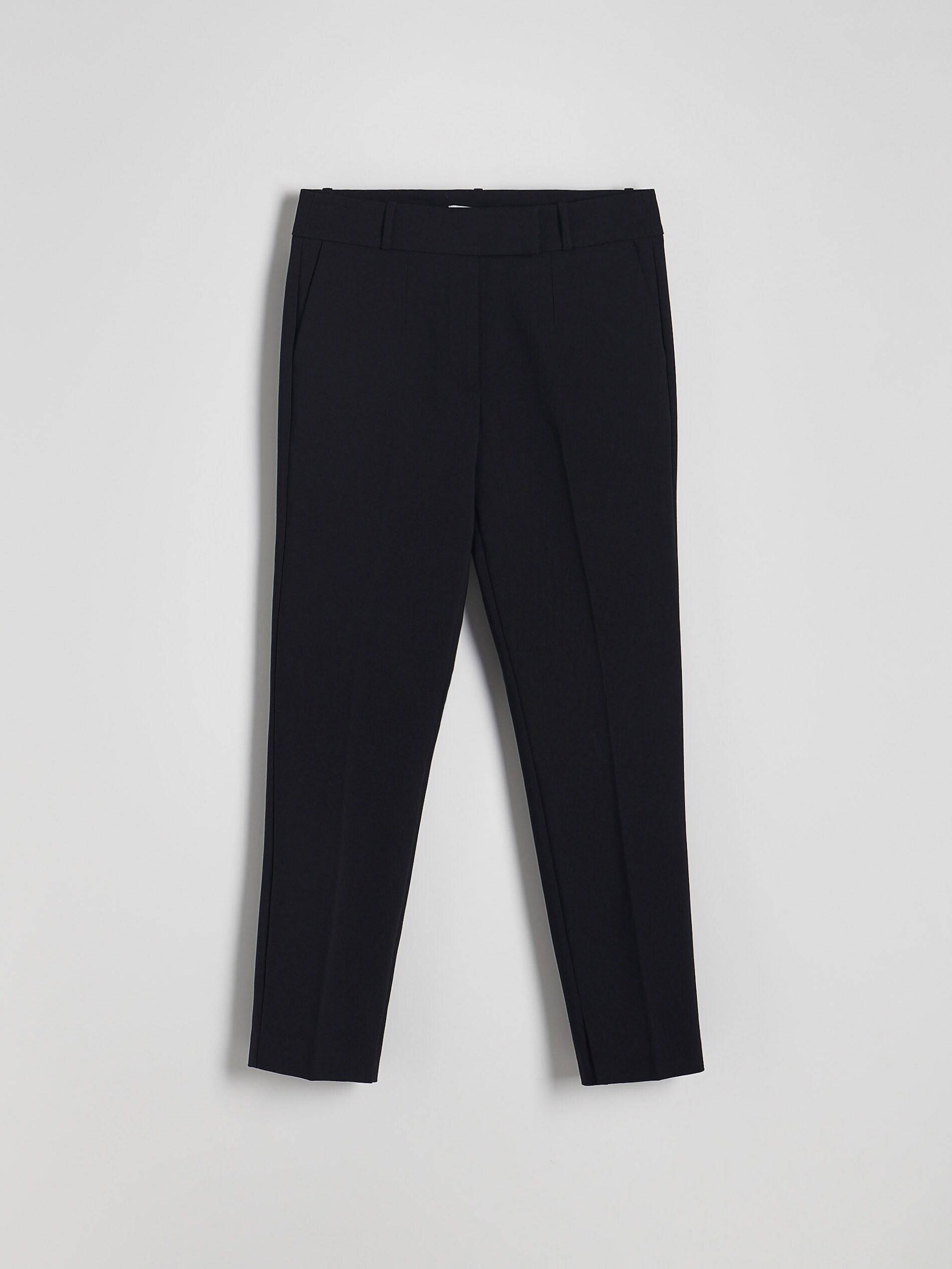 Black Cigarette Pants With Printed Stripe, , large image number 1