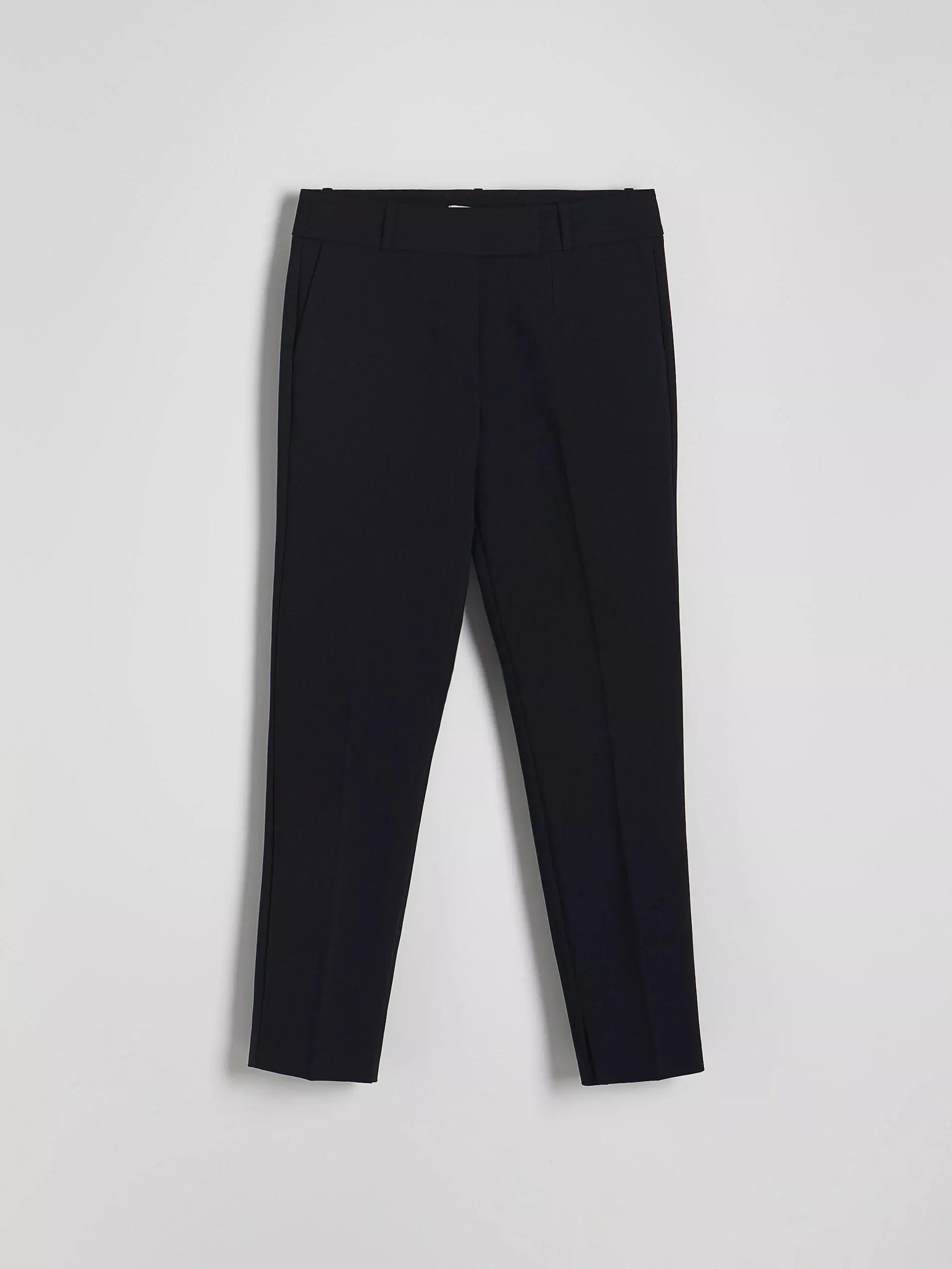 Black Cigarette Pants With Printed Stripe, , large image number 2