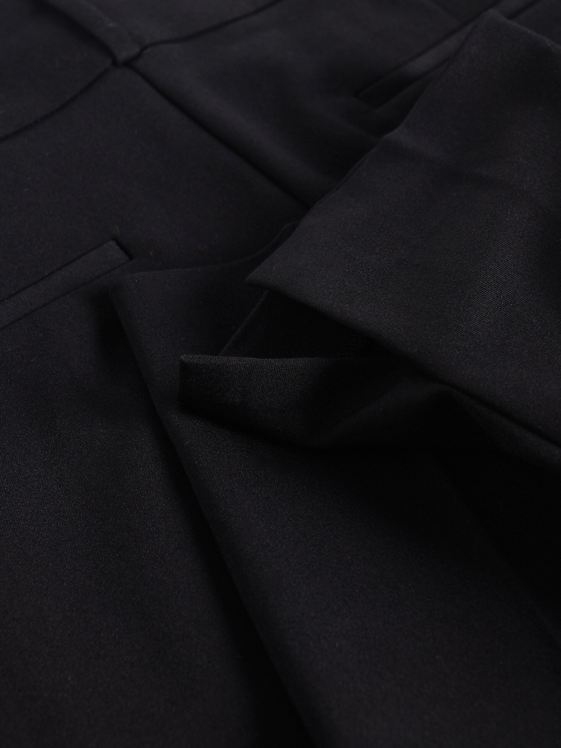 Black Cigarette Pants With Printed Stripe, , large image number 3