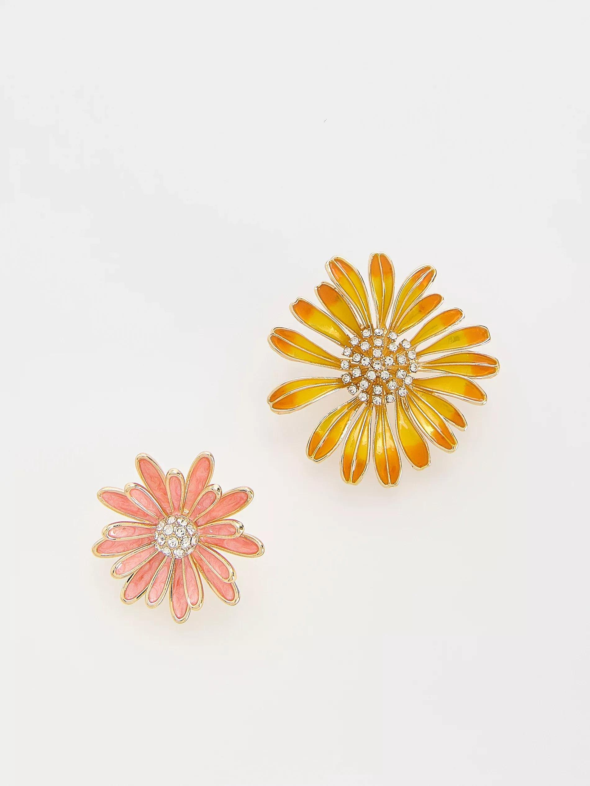 MULTICOLOR 2 pack brooches, Multicolor, large image number 0
