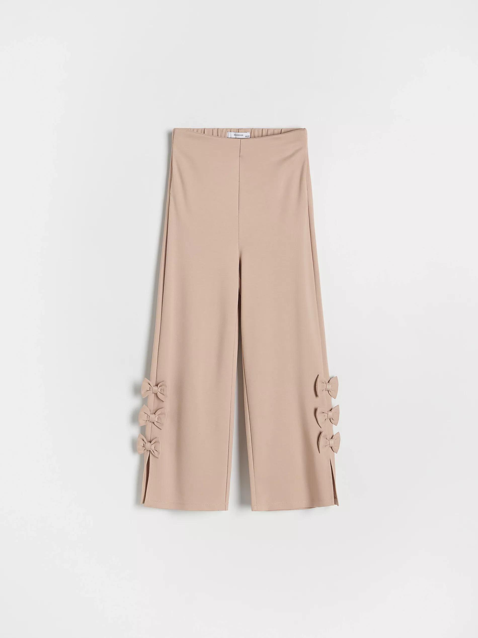 Beige Girls` Trousers, Beige, large image number 2