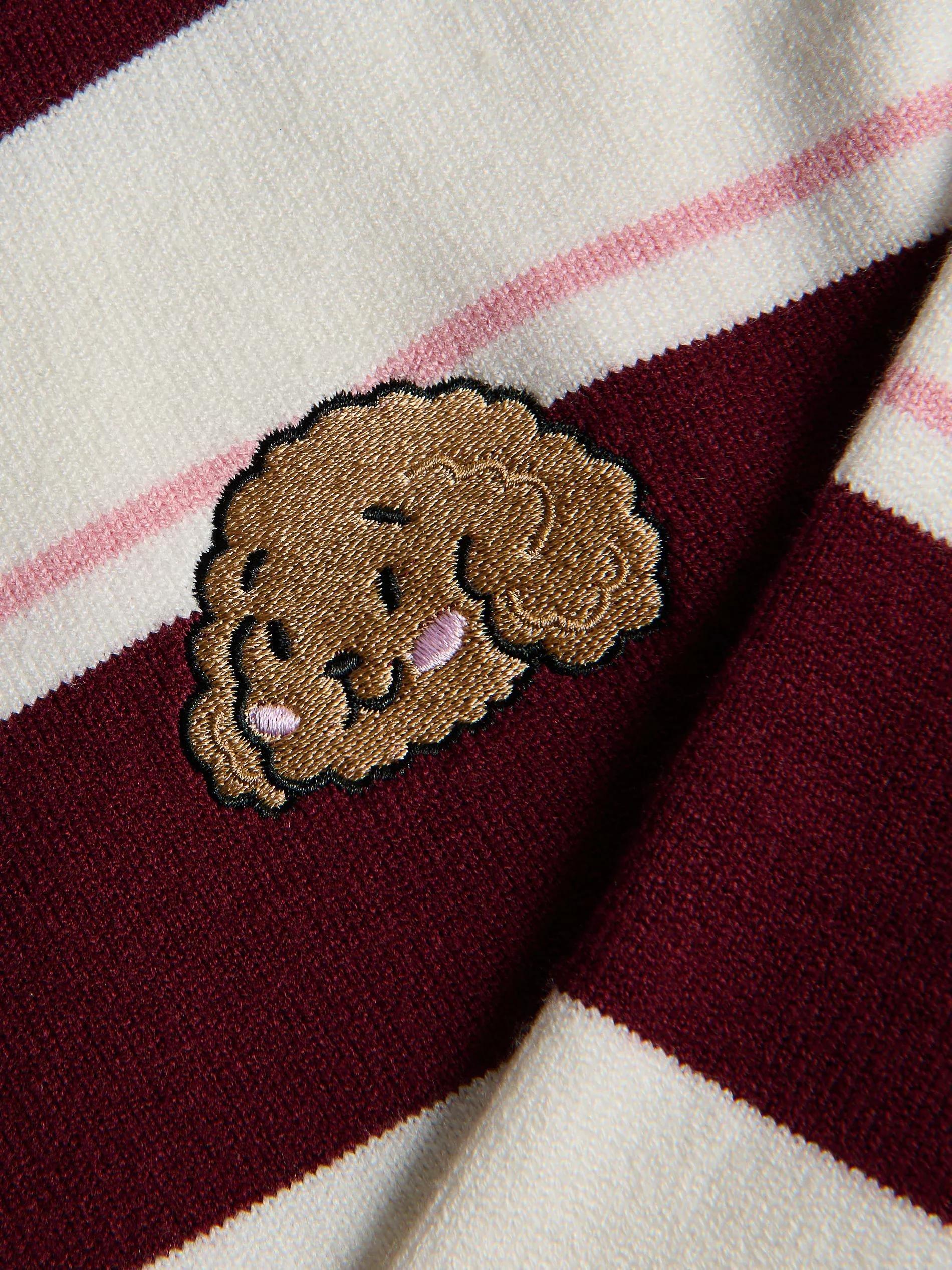 Multicolour Striped Polo Sweater Boffie & Poko, Multicolor, medium