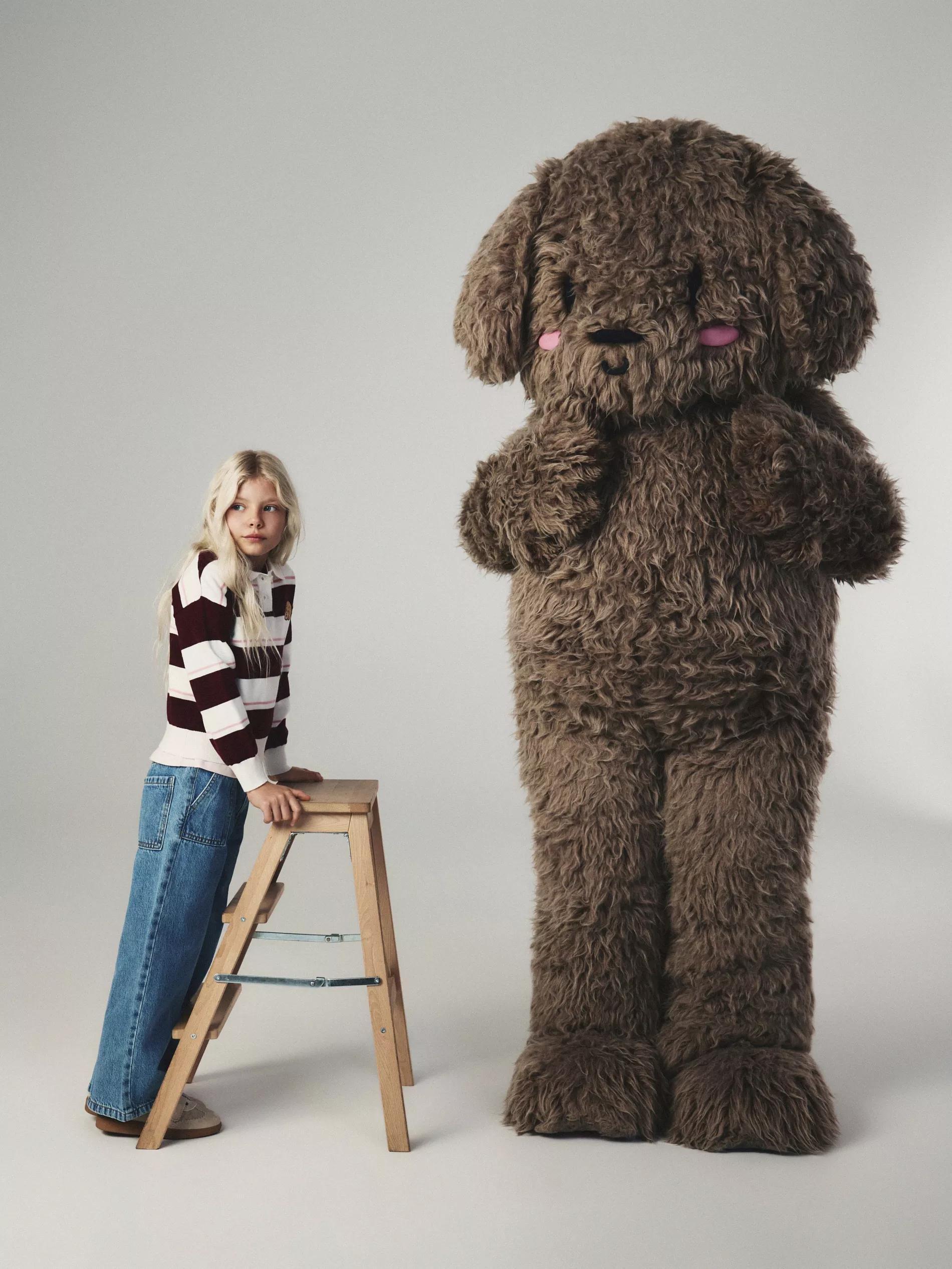 Multicolour Stripe Polo Jumper, Multicolor, large image number 4