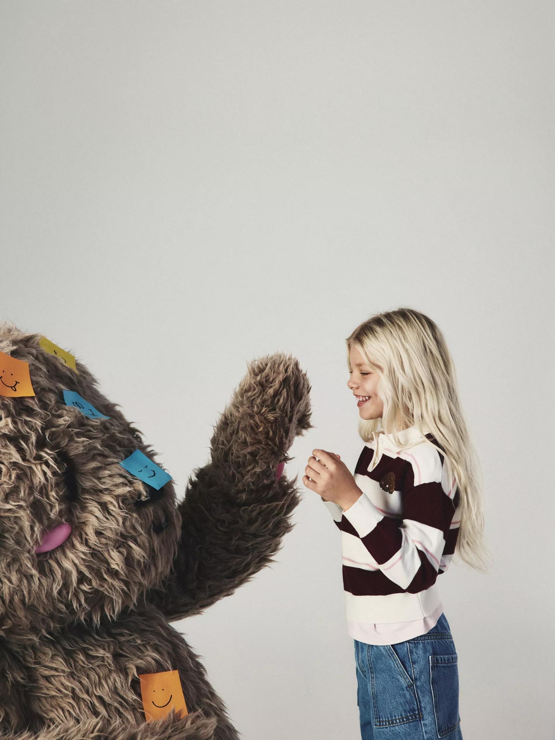 Multicolour Stripe Polo Jumper, Multicolor, large image number 5