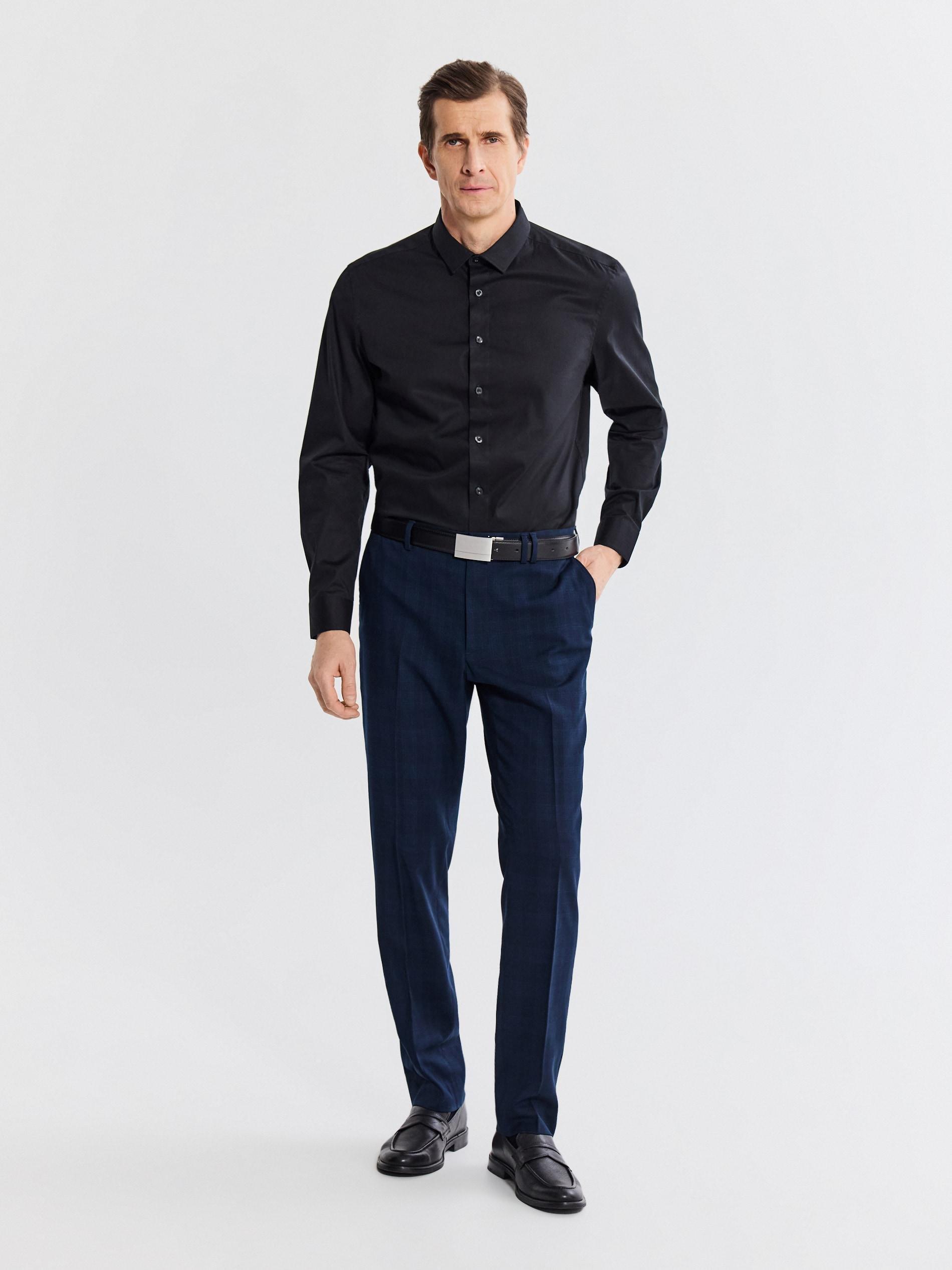 Navy Slim Suit Trousers, Navy, large image number 2